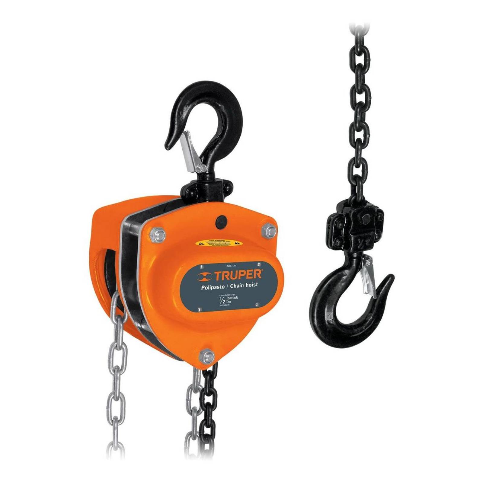 Polipasto de cadena de 1/2 ton, Truper 