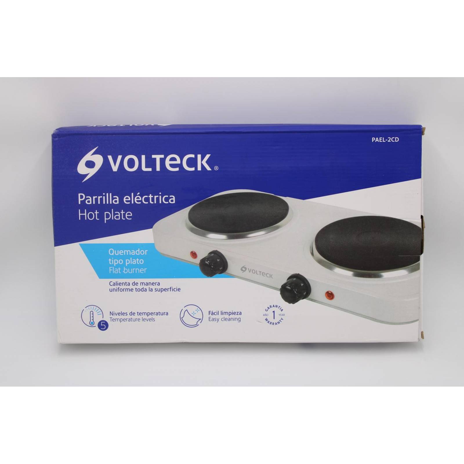 Parrilla Eléctrica De Disco Doble Volteck 