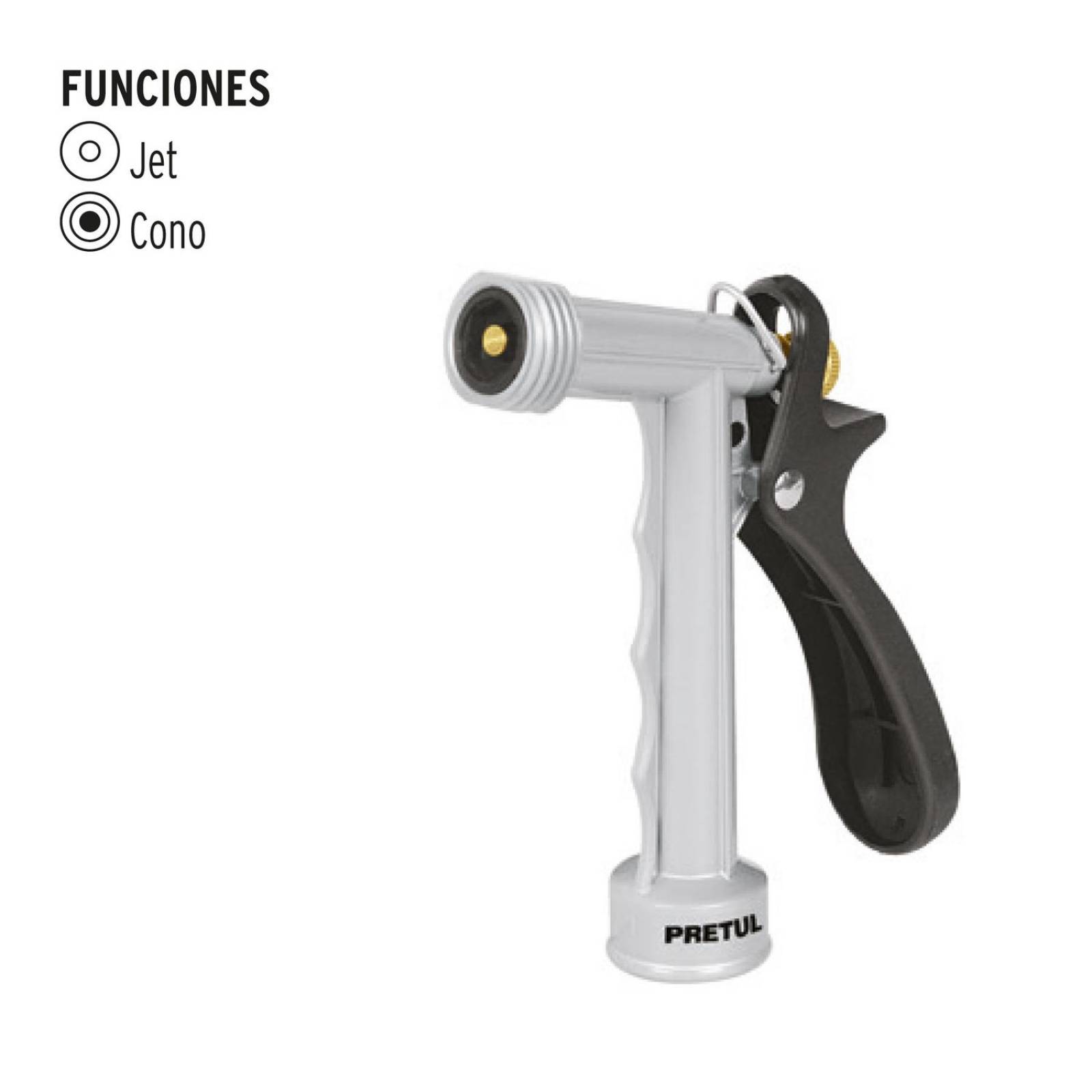 Pistola para riego Metálica 5" Pretul 