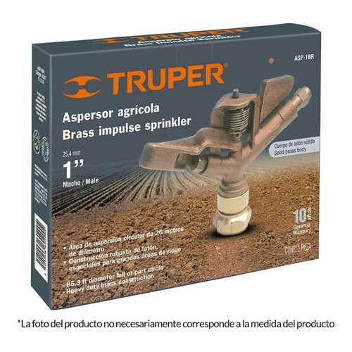 Aspersor Agrícola 3/4" Fundido En Latón Truper 
