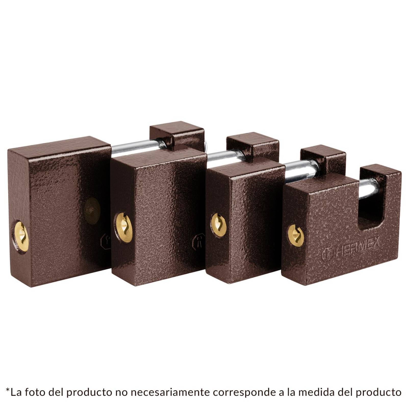 Candado antipalanca, 80mm, cuerpo de hierro, Hermex Basic Hermex 