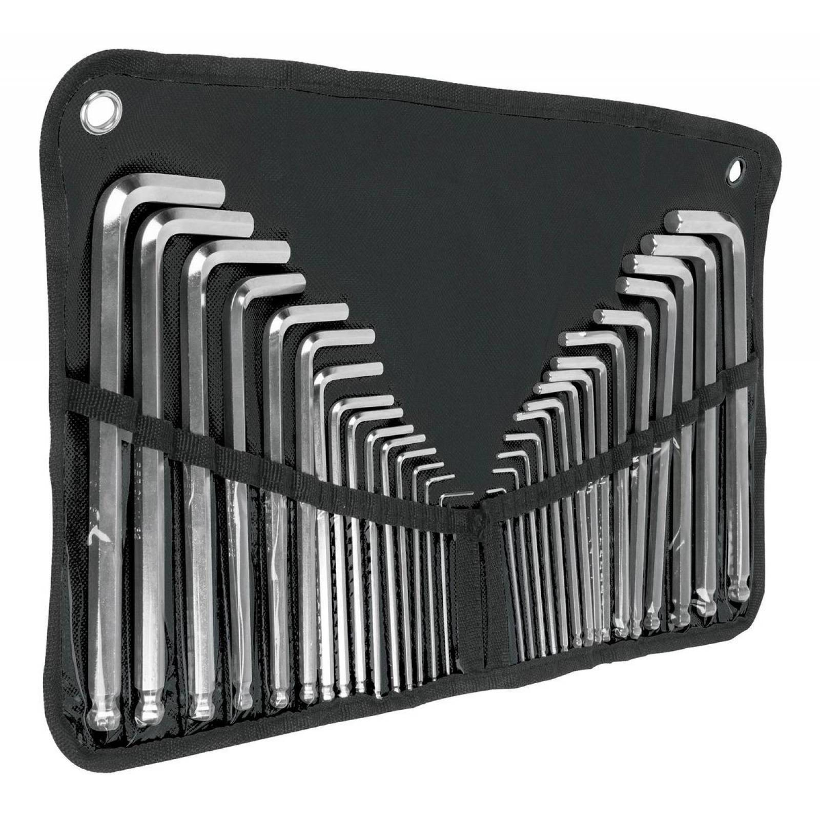 Juego De 30 Llaves Allen Standard Y Milimetricas C/estuche 1 