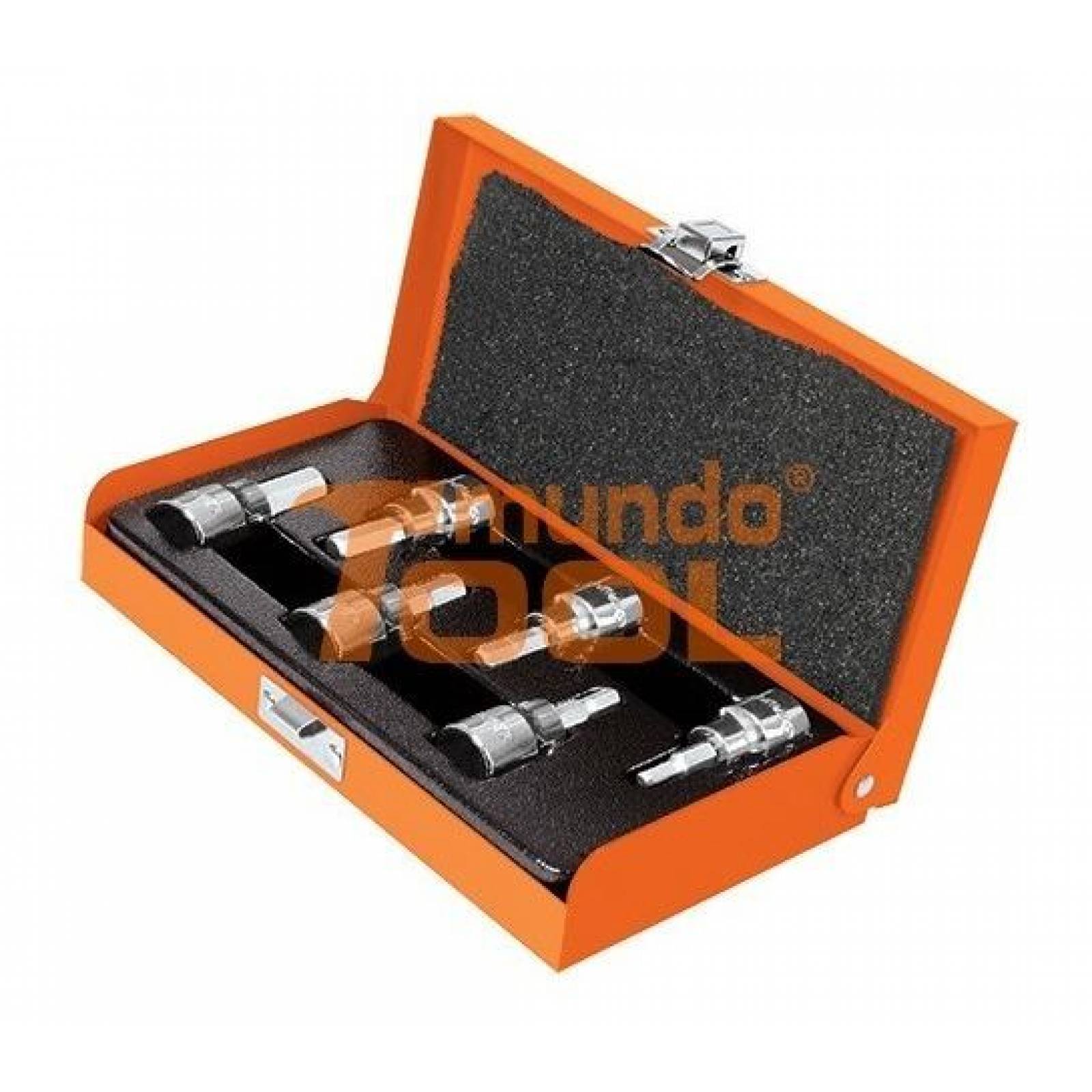 Juego De Dados Punta Hexagonal Cuadro 3/8' 6p Truper 