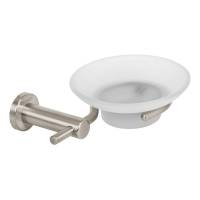 Jabonera Con Plato De Vidrio Satinado Linea Element 49675