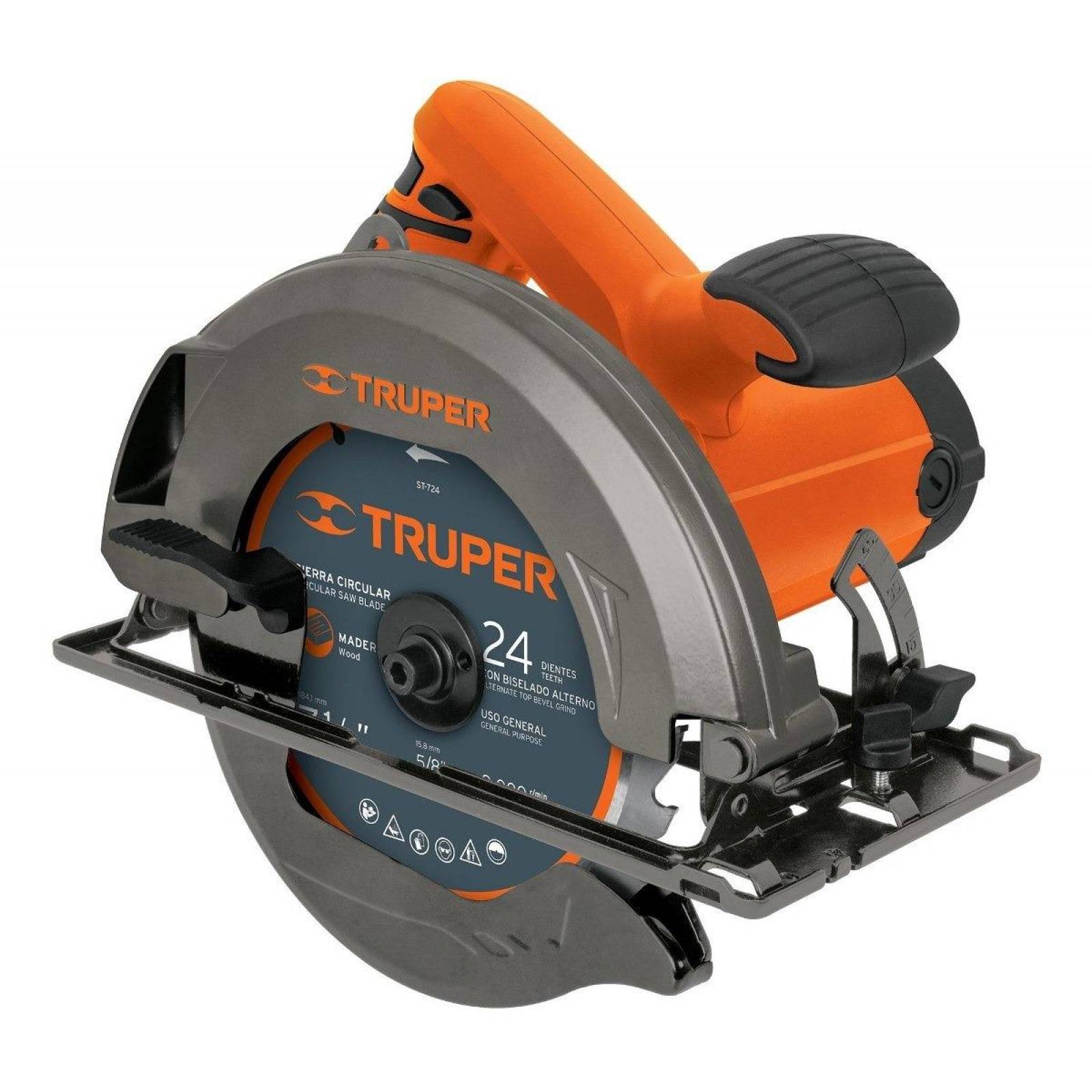 Sierra circular 7-1/4" 1750W, profesional, Truper 