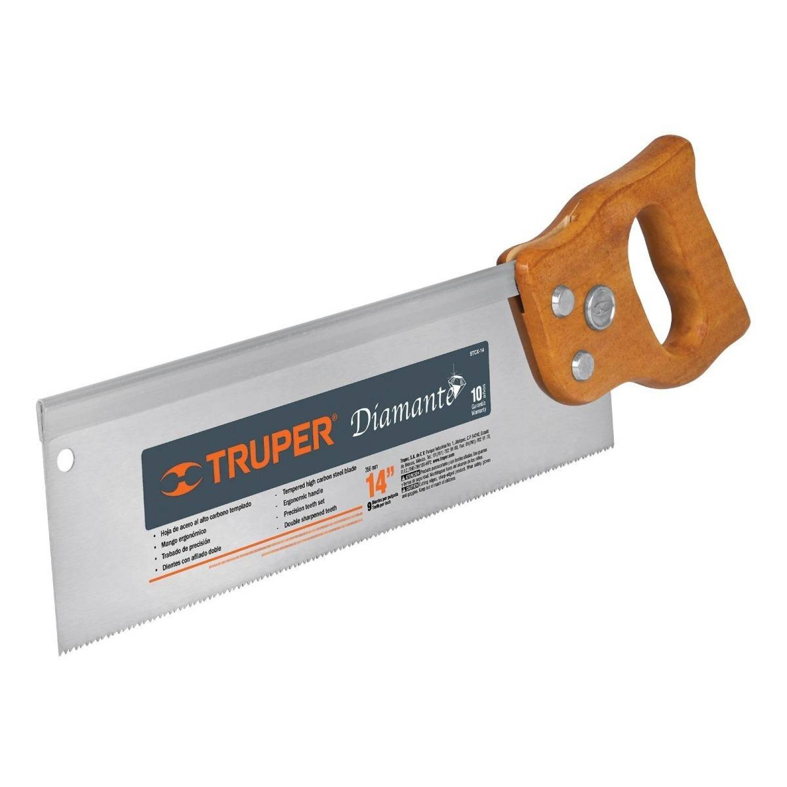 Serrucho 14' Diamante De Costilla 9 Dpp Truper 