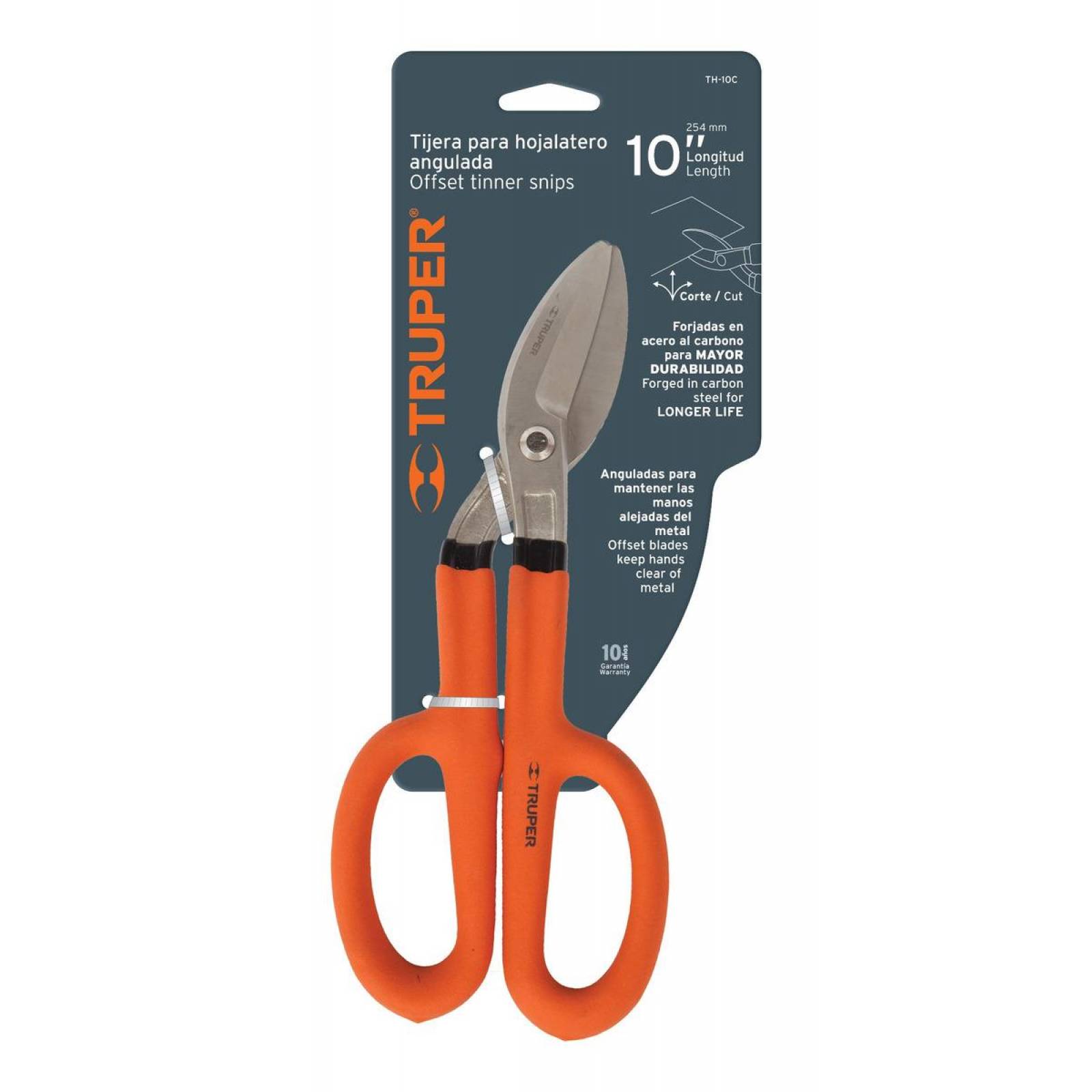 Tijera Para Hojalatero Angulada 10' Truper 
