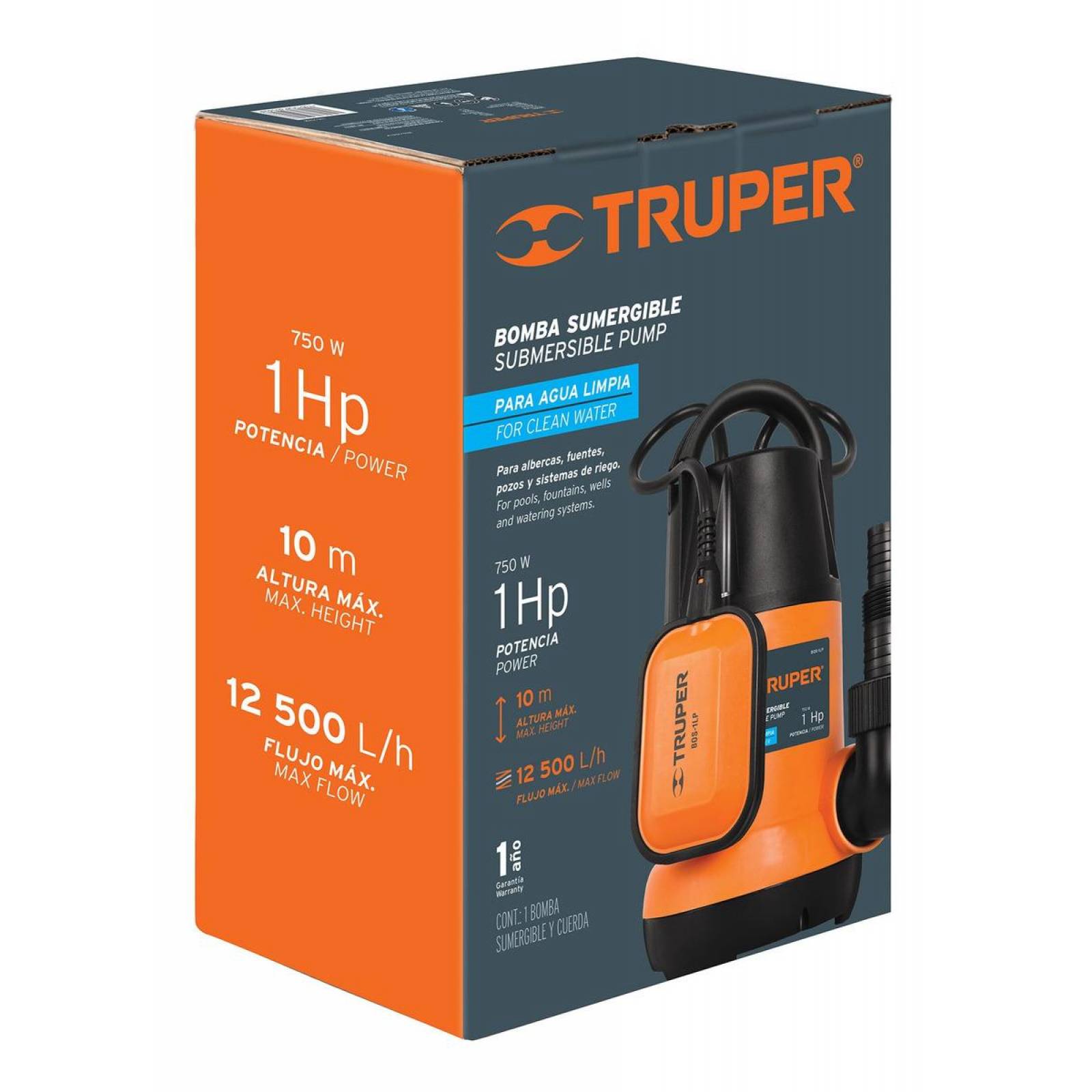 Bomba Para Agua Sumergible para agua Limpia Truper 