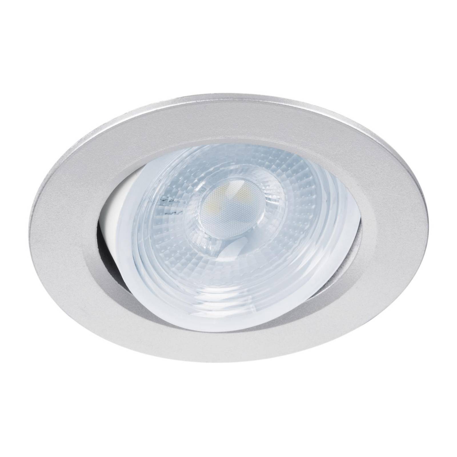 Luminario Empotrado redondo 5W 6500k LED plata Volteck 