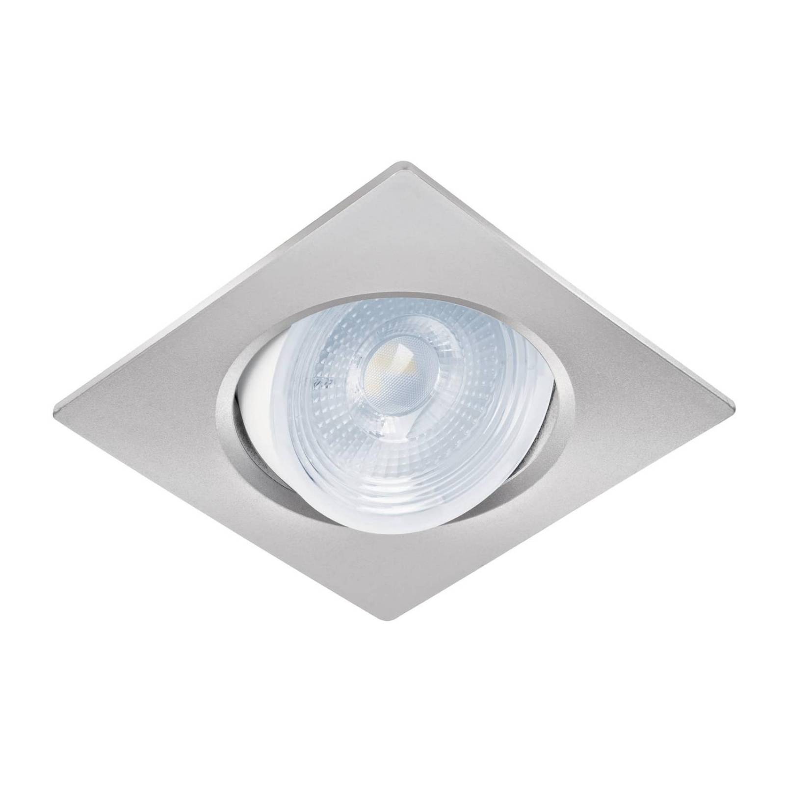 Luminario Empotrado cuadrado 5W 6500k LED plata Volteck 