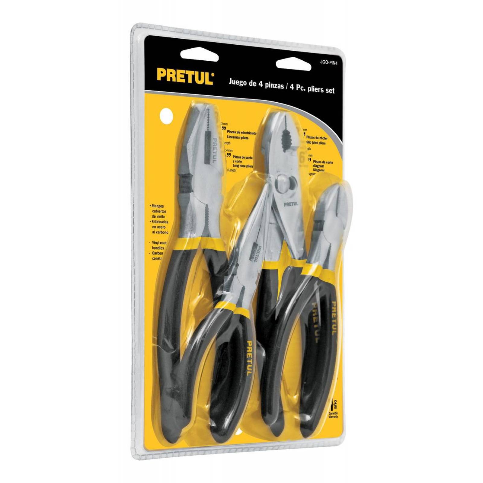 Juego De Pinzas 4 Piezas Pretul 