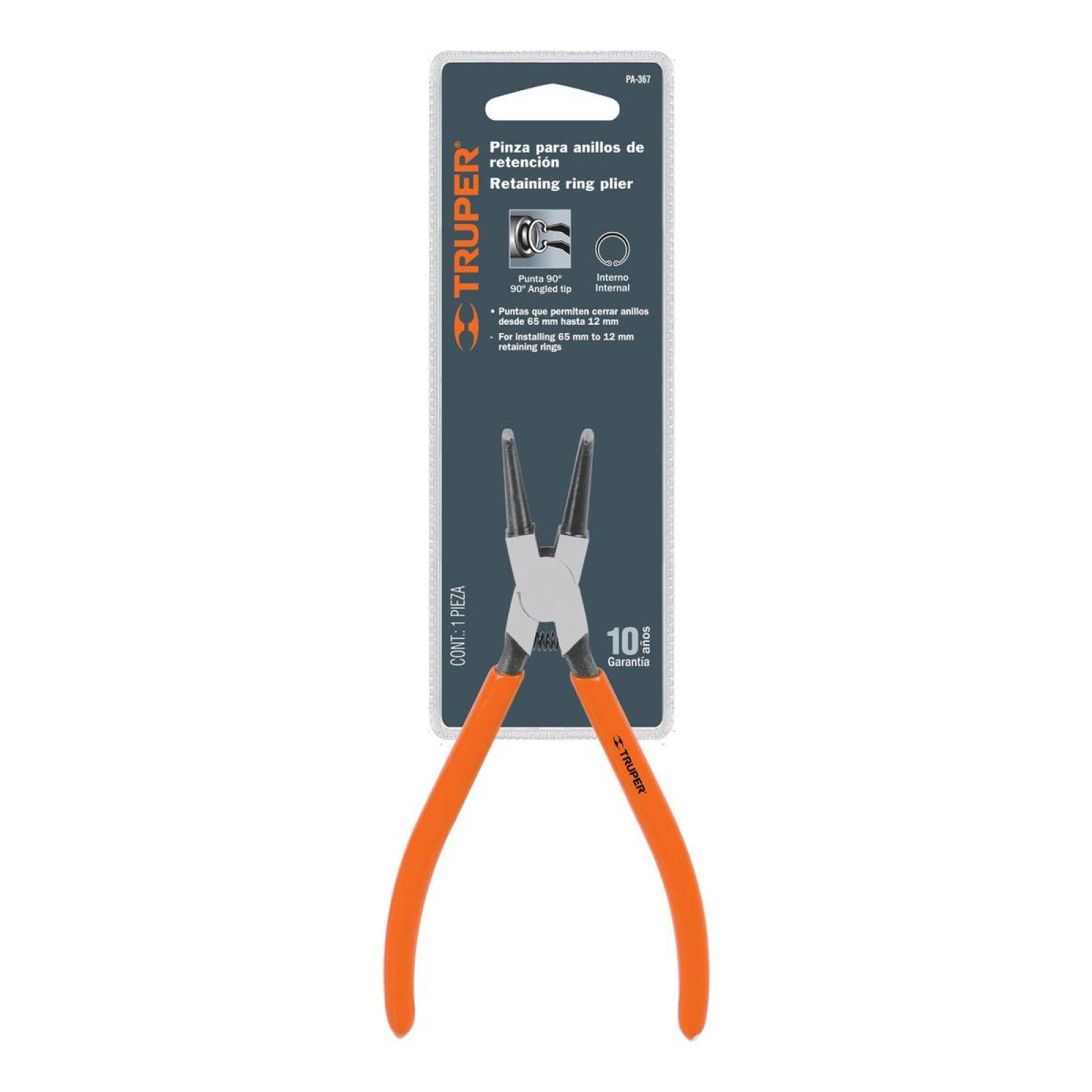 Pinza Punta A 90 Para Cerrar Anillos Truper 