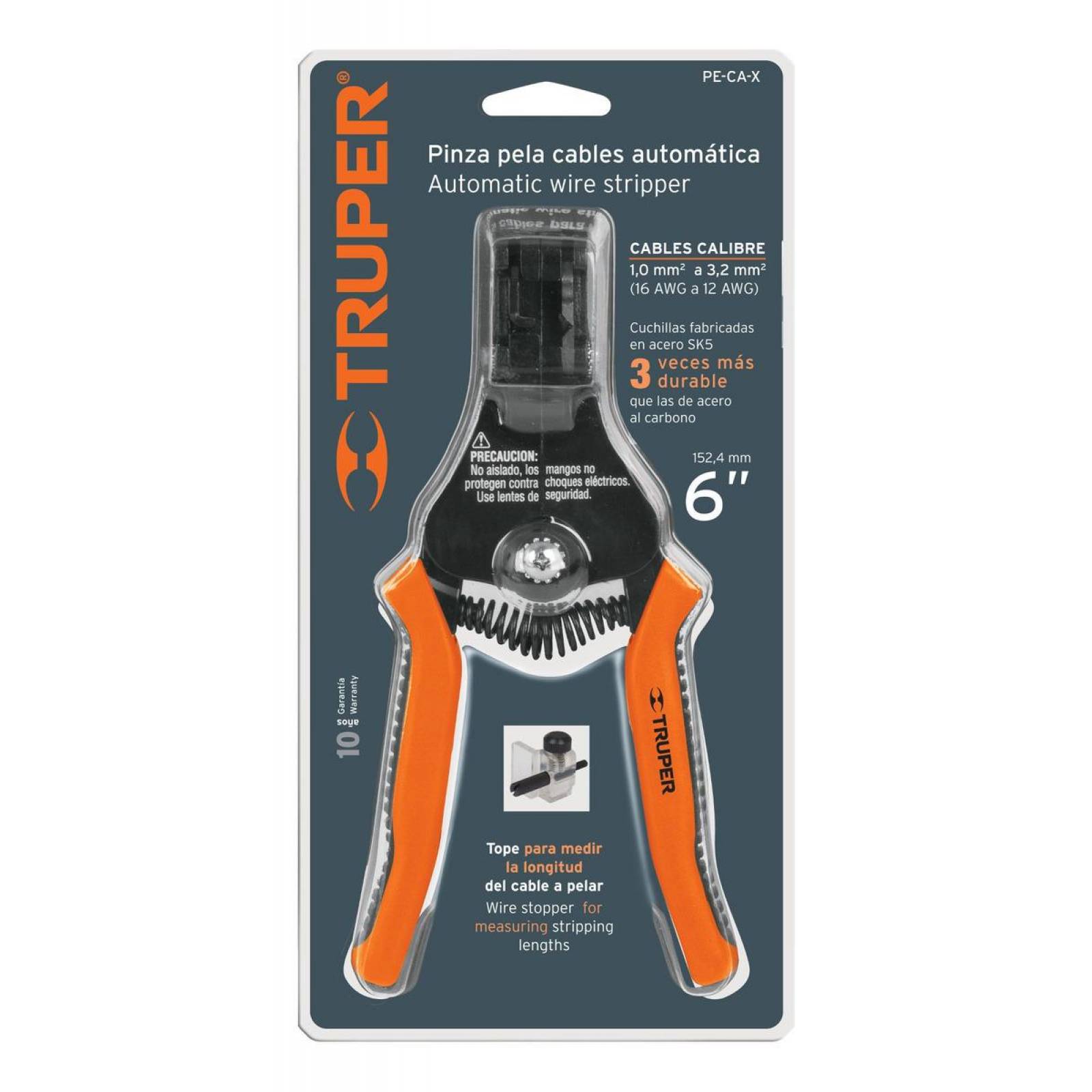 Pinza Pelacables Automática De Precisión Truper 