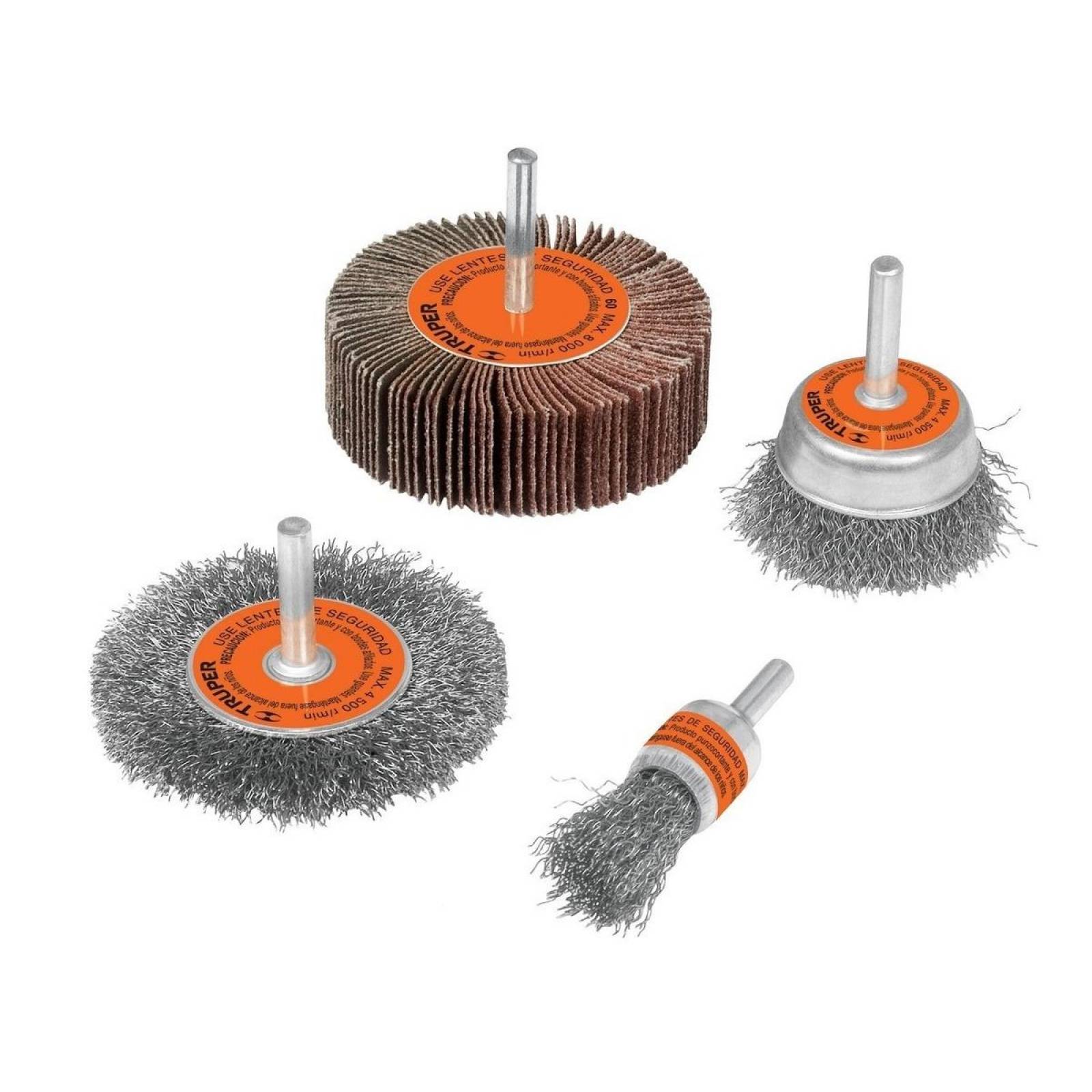 Juego De Cardas Para Taladro 4 Piezas Truper