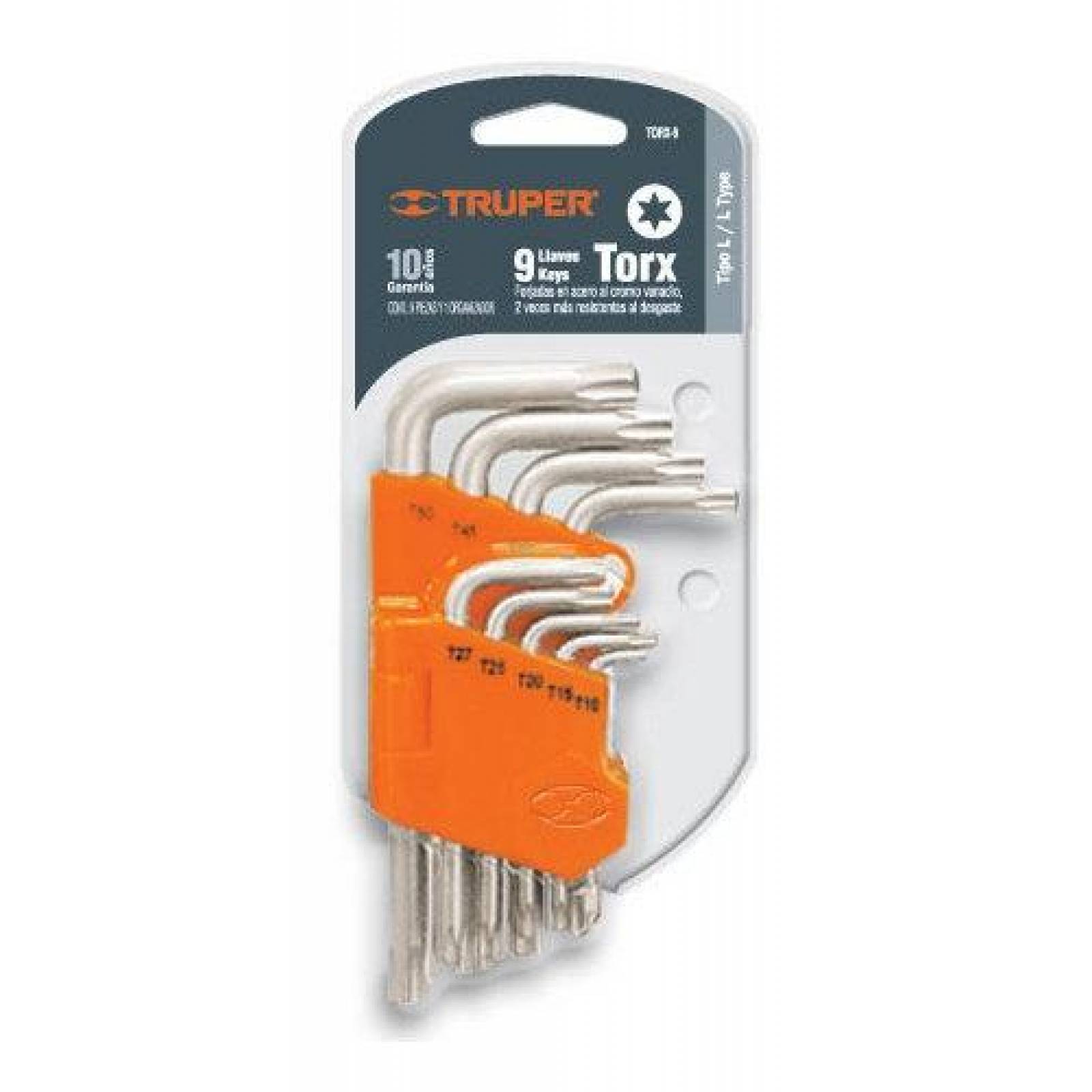 Juego De Llaves Torx 9 Piezas Truper 