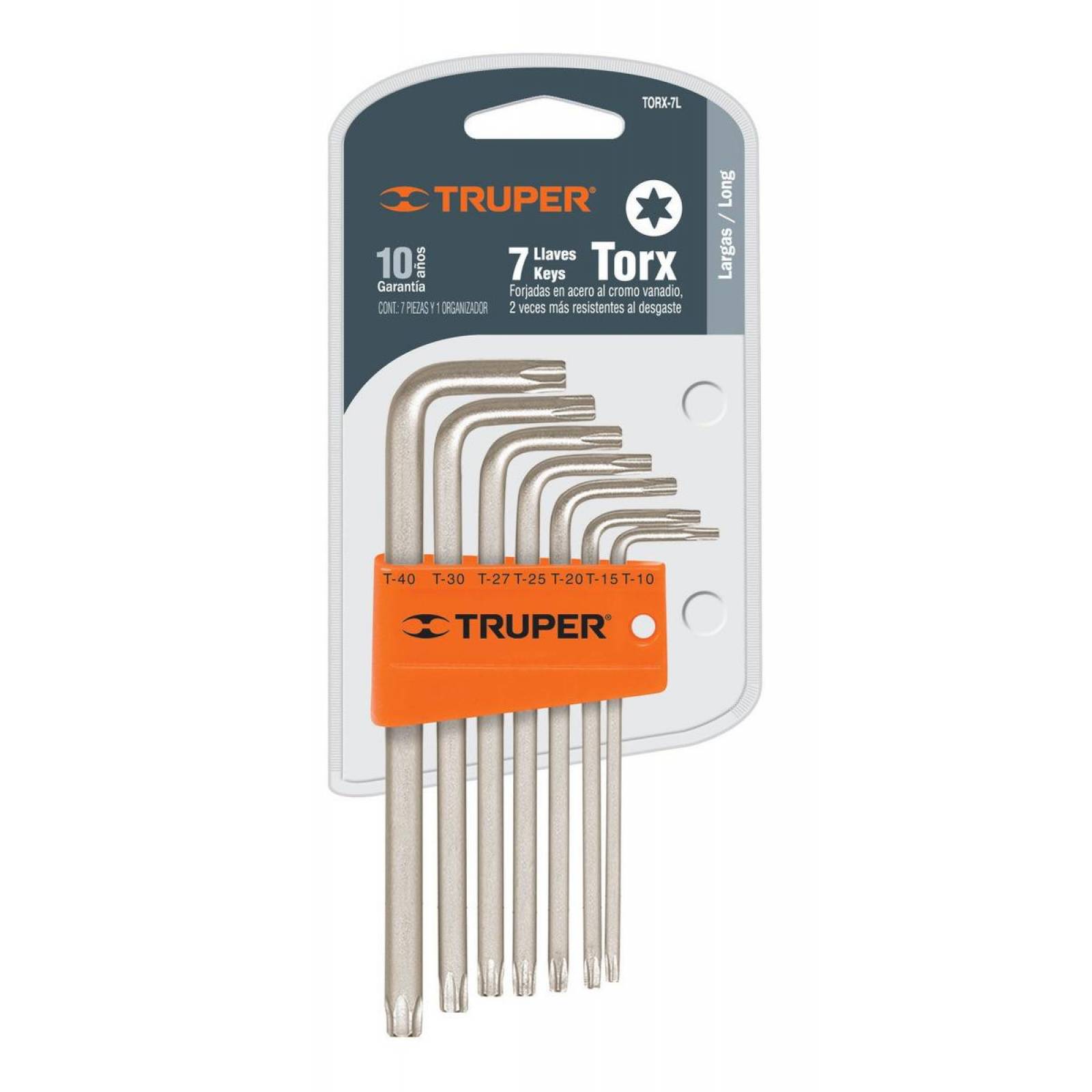 Juego De Llaves Torx 7 Piezas Largas Truper 