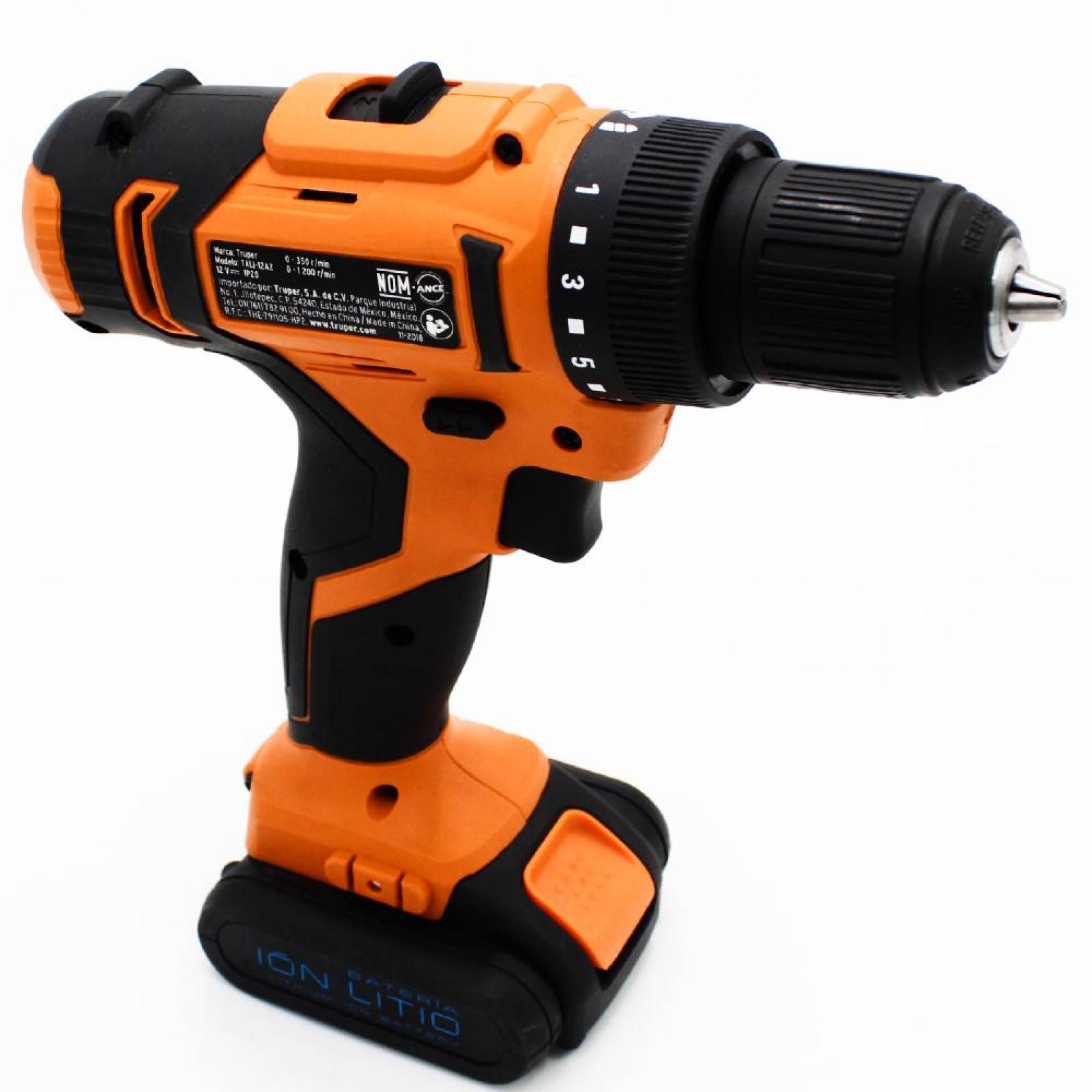 Taladro inalámbrico 3/8", 12 V, Truper 