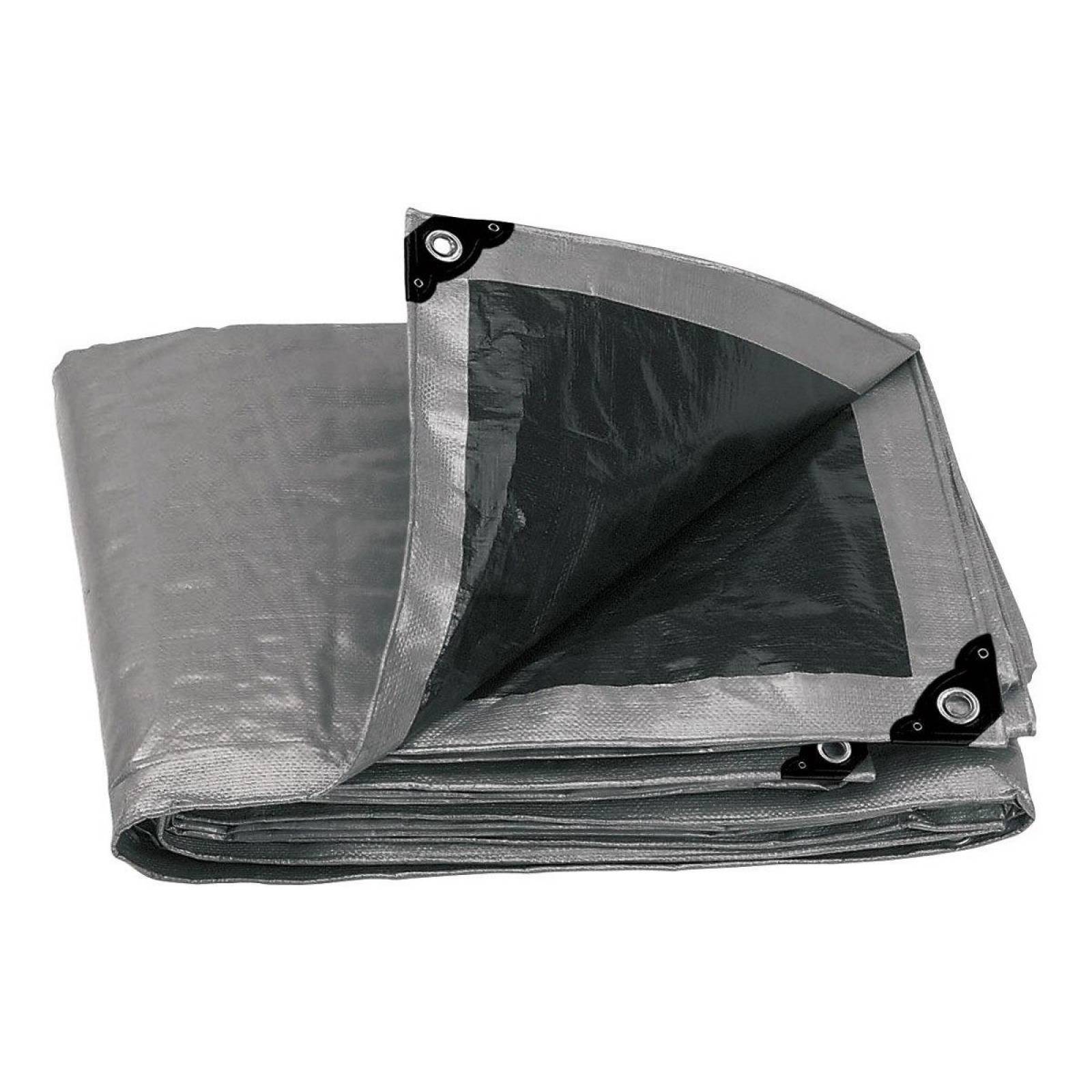 Lona gris reforzada 4 x 7 m, Truper 