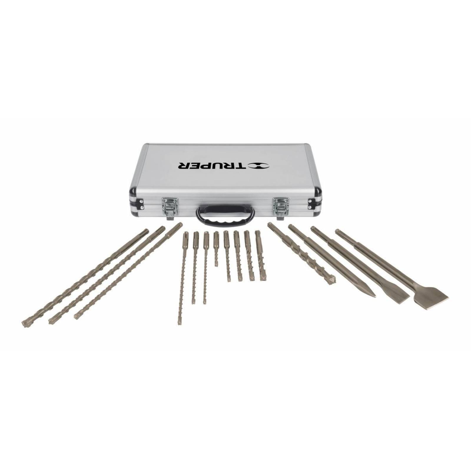Juego de 15 brocas y cinceles SDS plus en estuche, Truper 