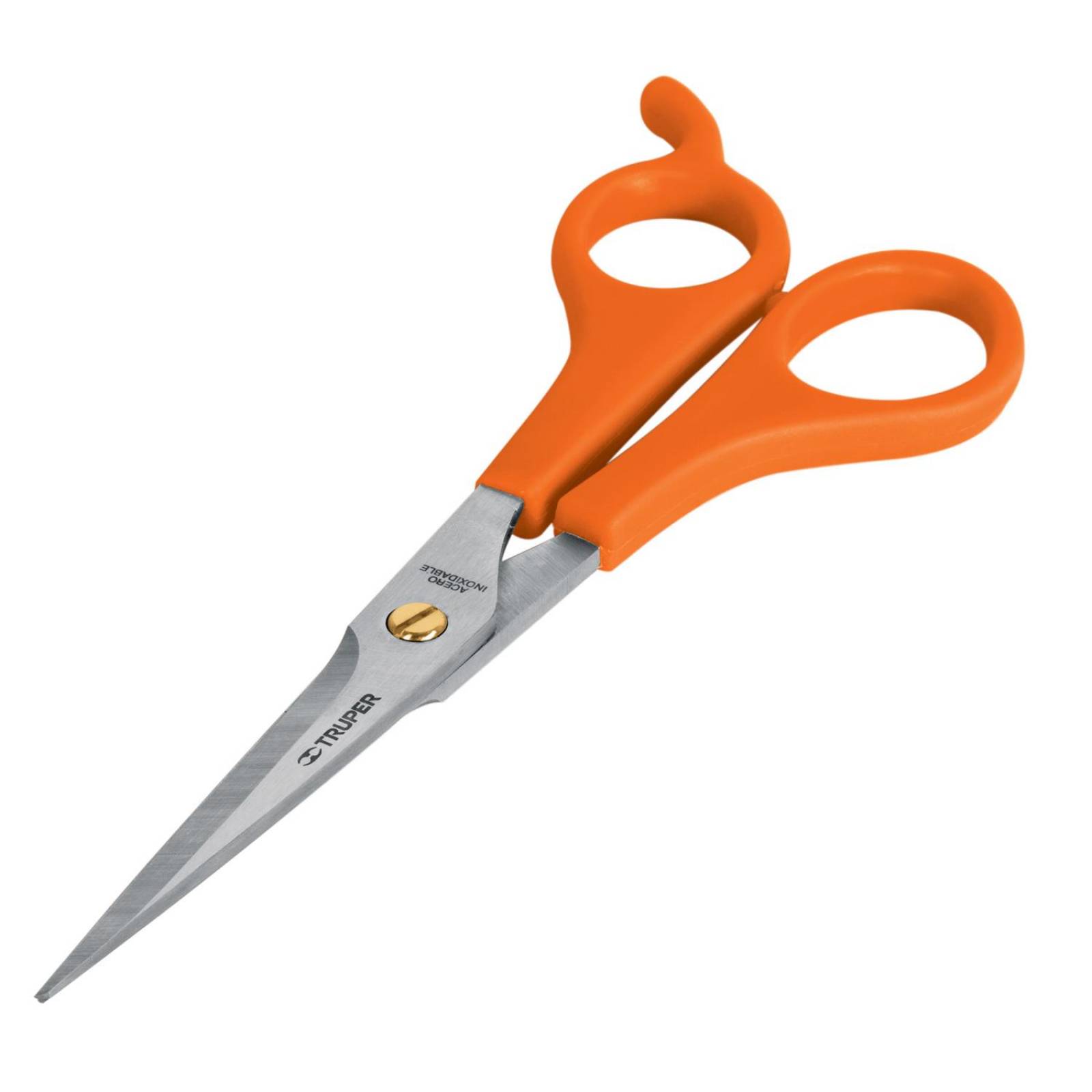 Tijera 6" de acero inoxidable con gancho para estilista 