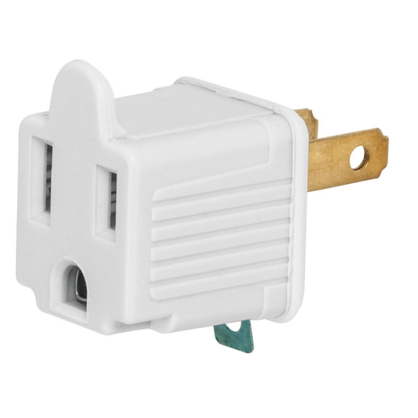 Adaptador 3 A 2 Blanco 2 Piezas Volteck 