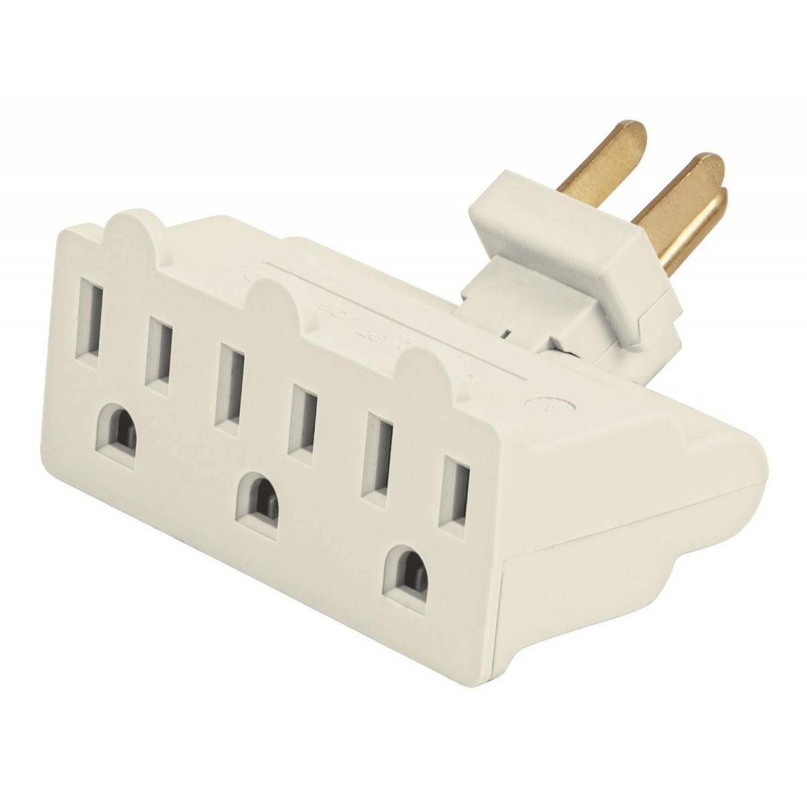 Multicontacto Triple Aterrizado Tipo Bisagra Volteck