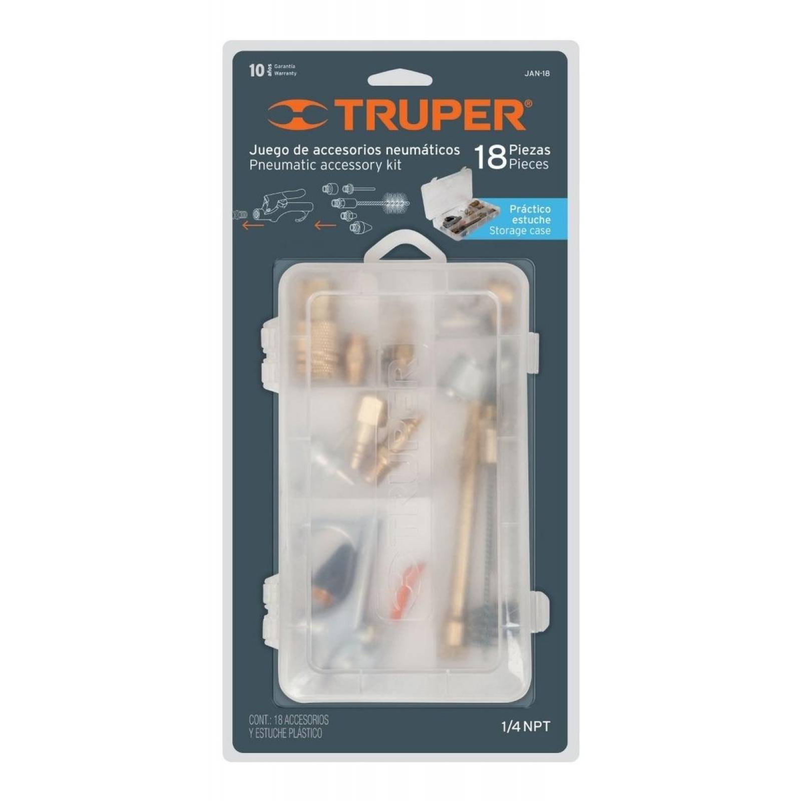 Juego De 18 Piezas Para Compresor De Aire Truper 