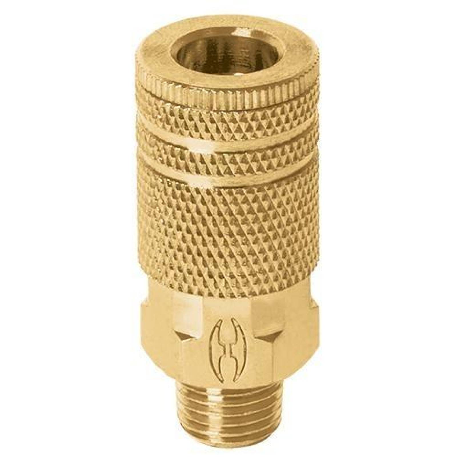 Cople De Latón Cuerda 1/4 Npt Macho Truper 