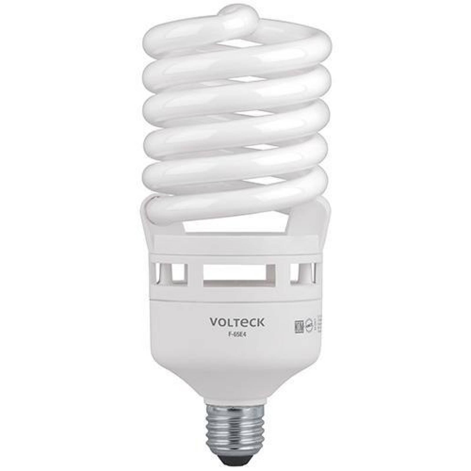 Foco 65 W Espiral T4 En Caja Volteck