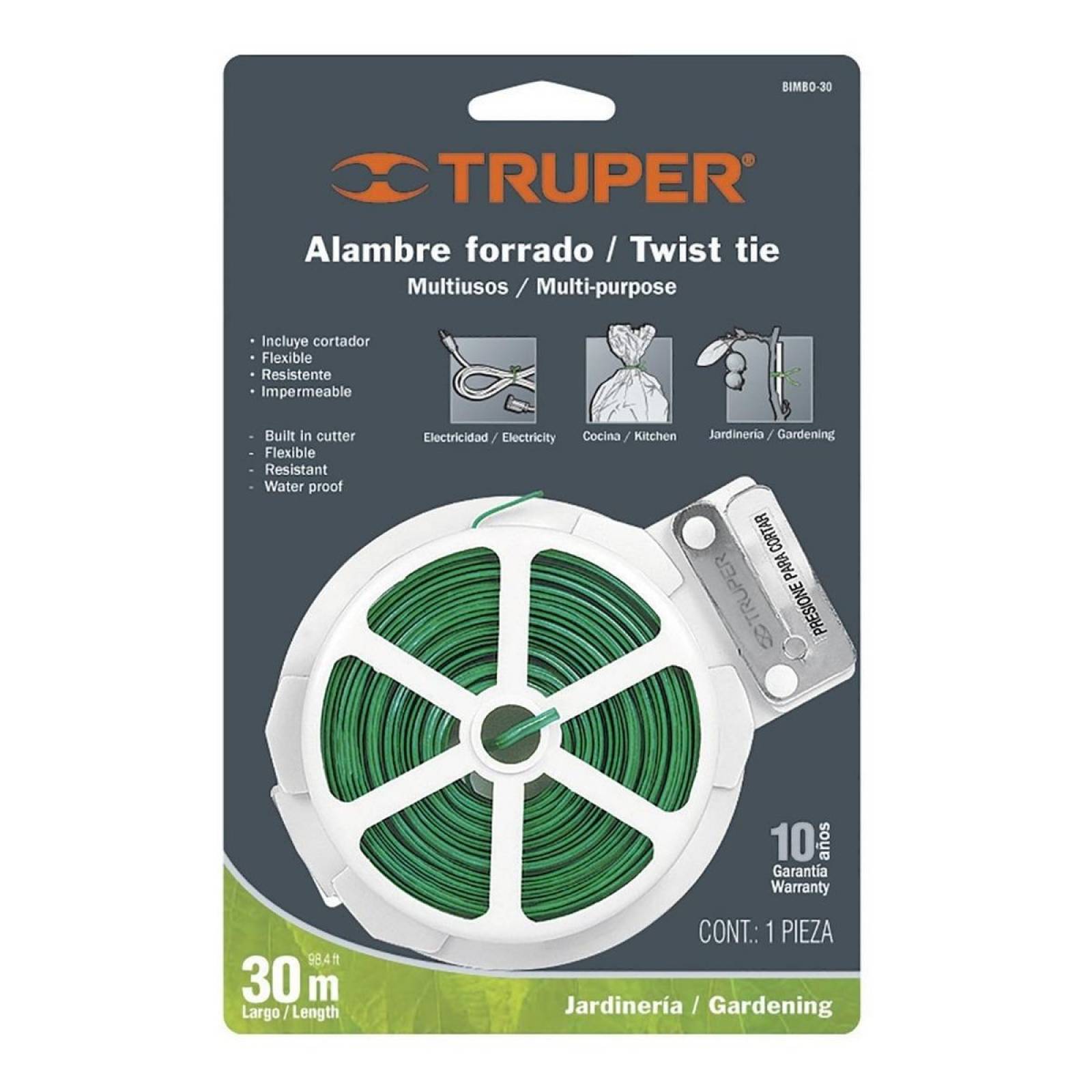 Cinta de amarre con alma de metal, 30 m Truper 