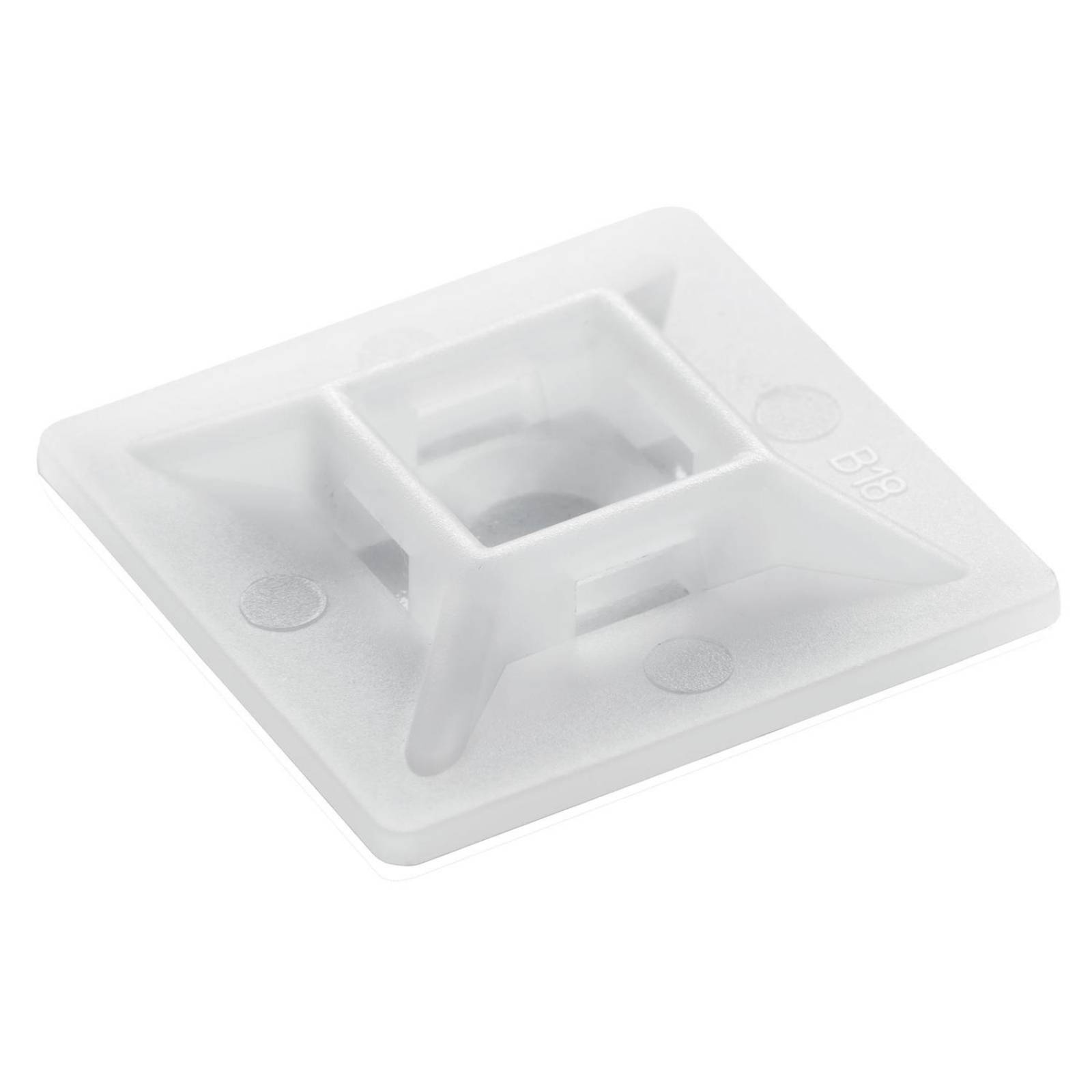 Base para cinchos con pegamento, 3 x 3 cm Volteck 