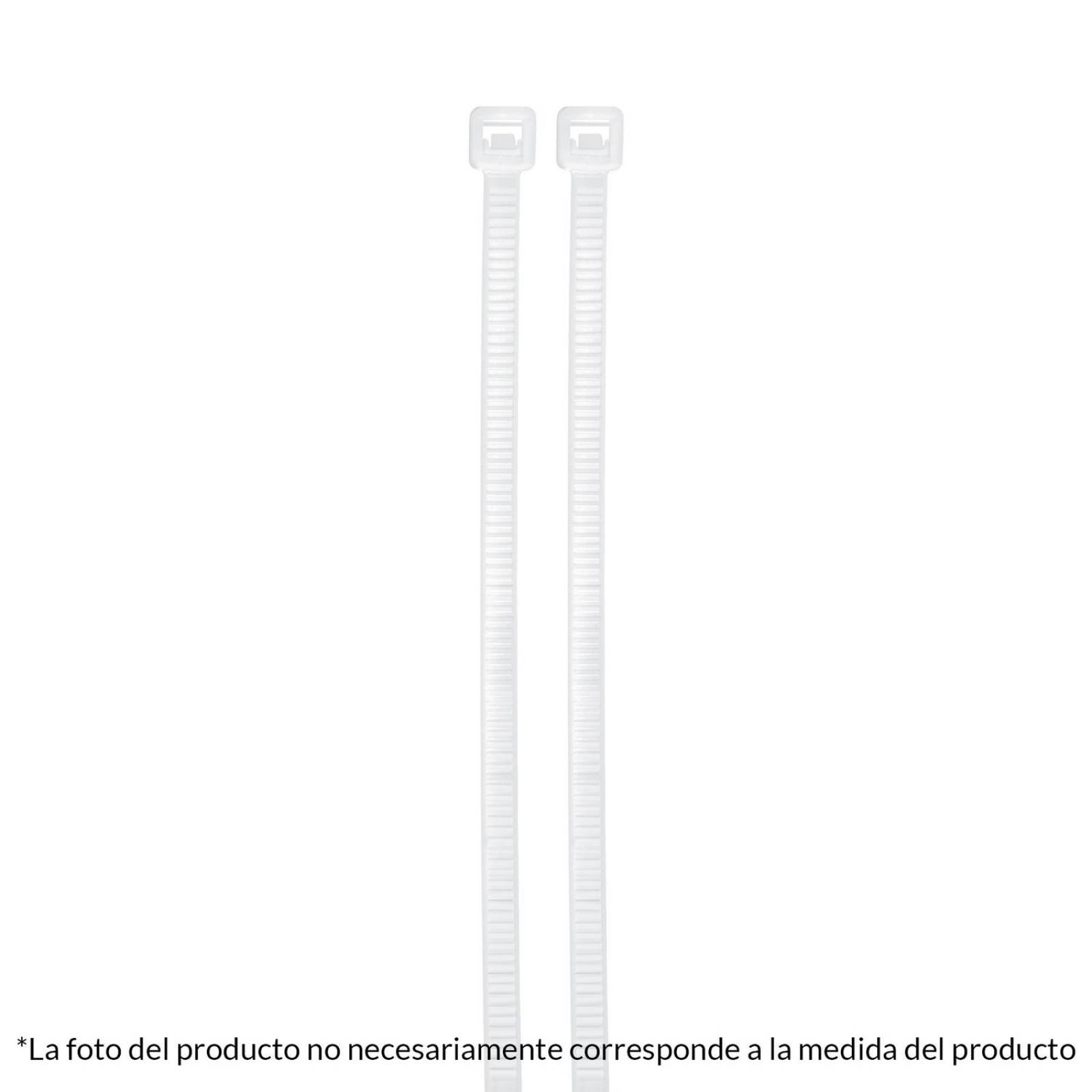 Cincho plástico, 50 lb, 20 cm, bolsa con 1000 pzas Volteck 