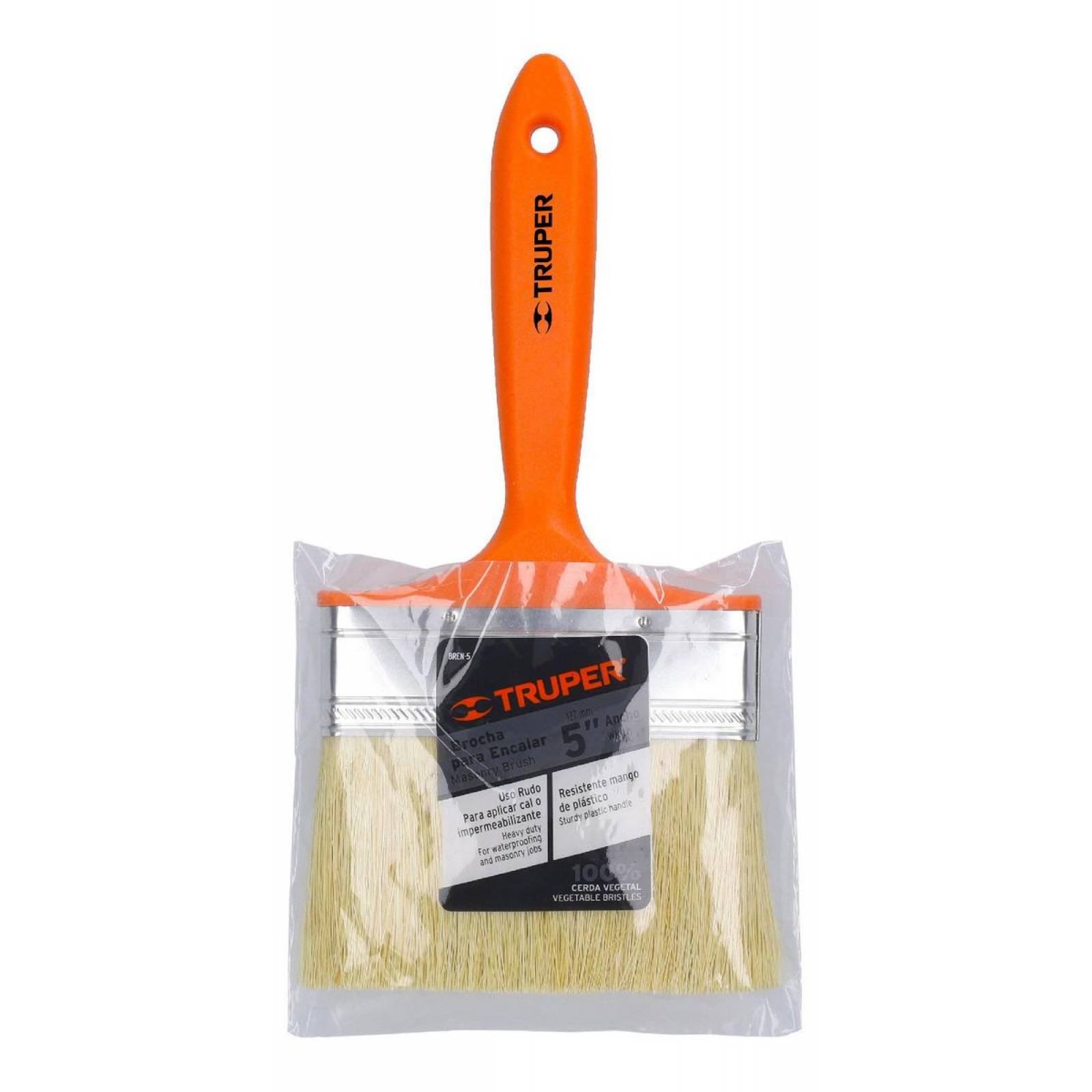 Brocha Para Encalar Con Mango De Plástico 5' Truper 