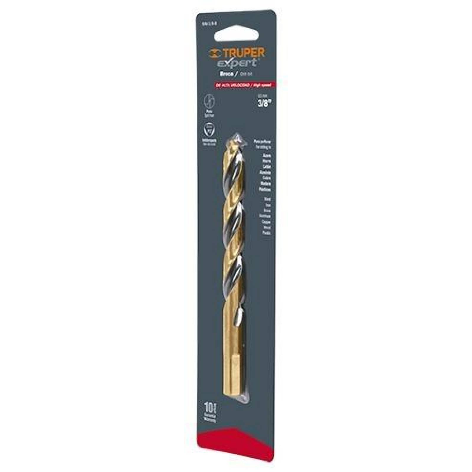 Broca HSS 3/16' Trugold para metal en blíster, Expert 