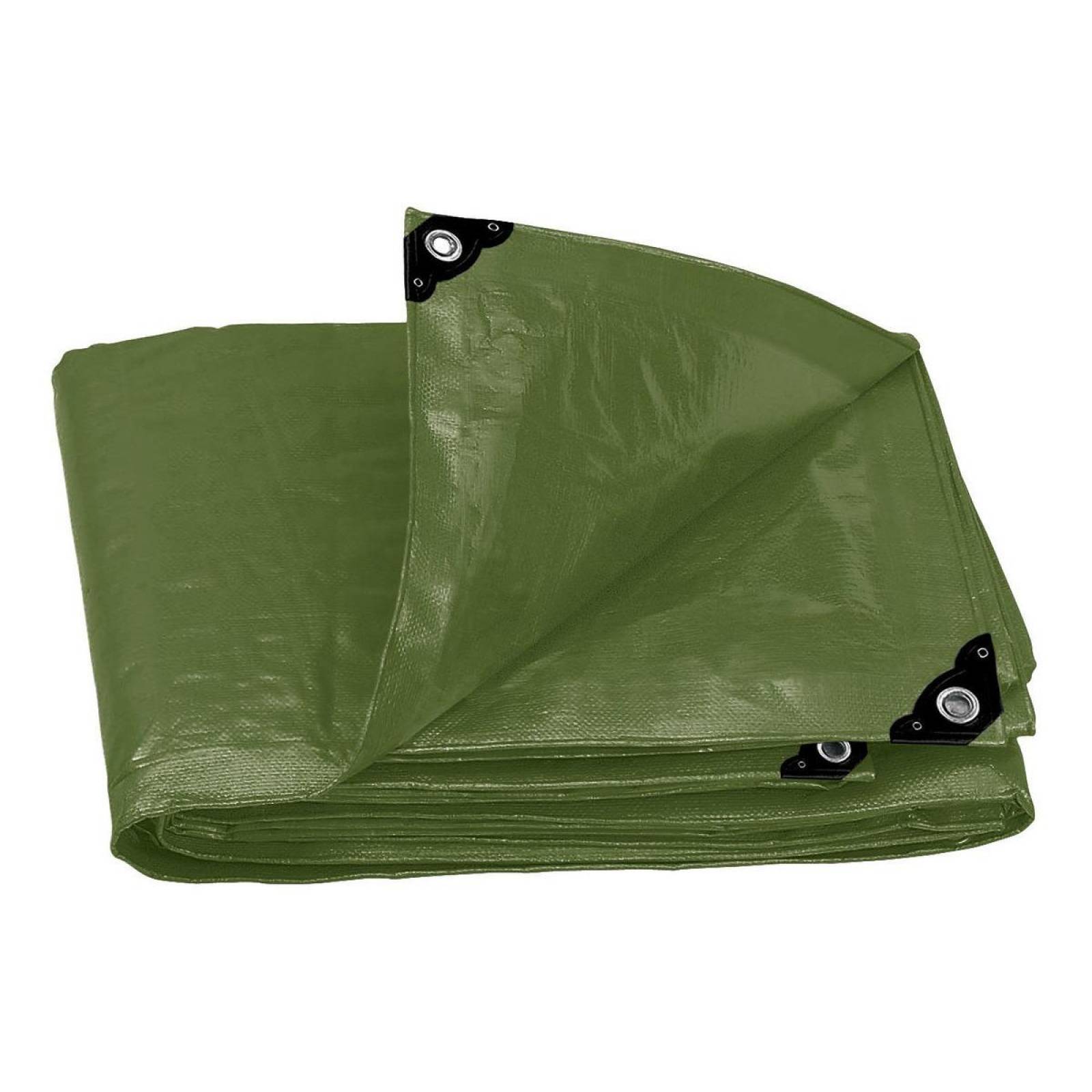 Lona uso rudo, verde olivo, 6 X 12 m, Truper Expert