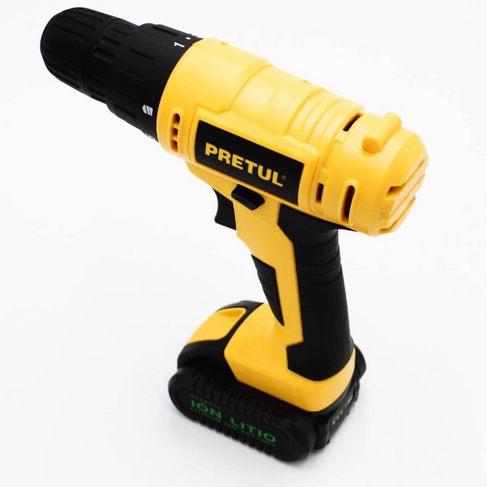 Taladro inalámbrico 3/8", 12 V, Pretul 