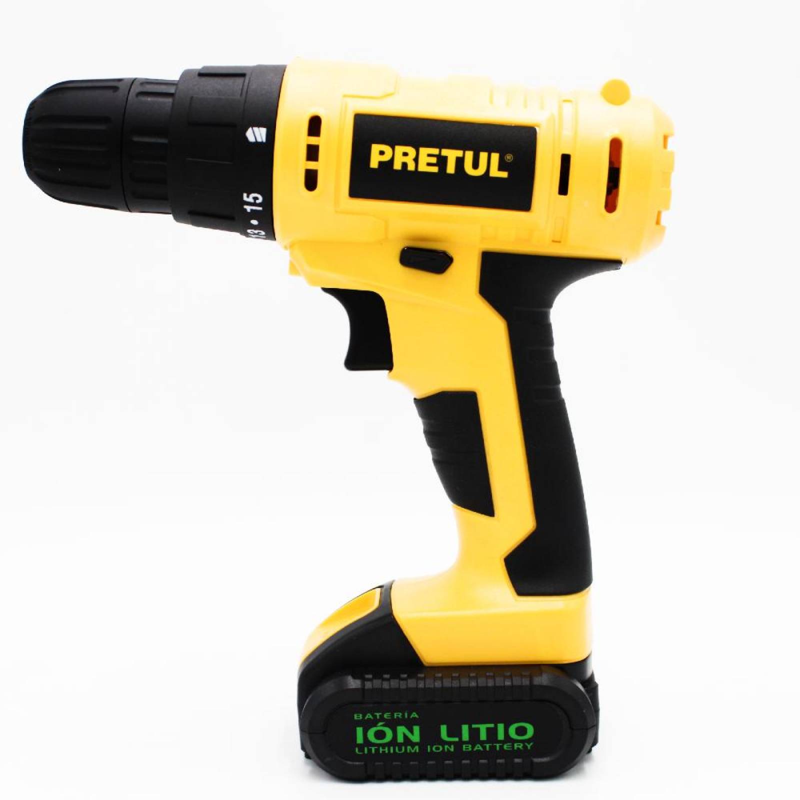 Taladro inalámbrico 3/8", 12 V, Pretul 