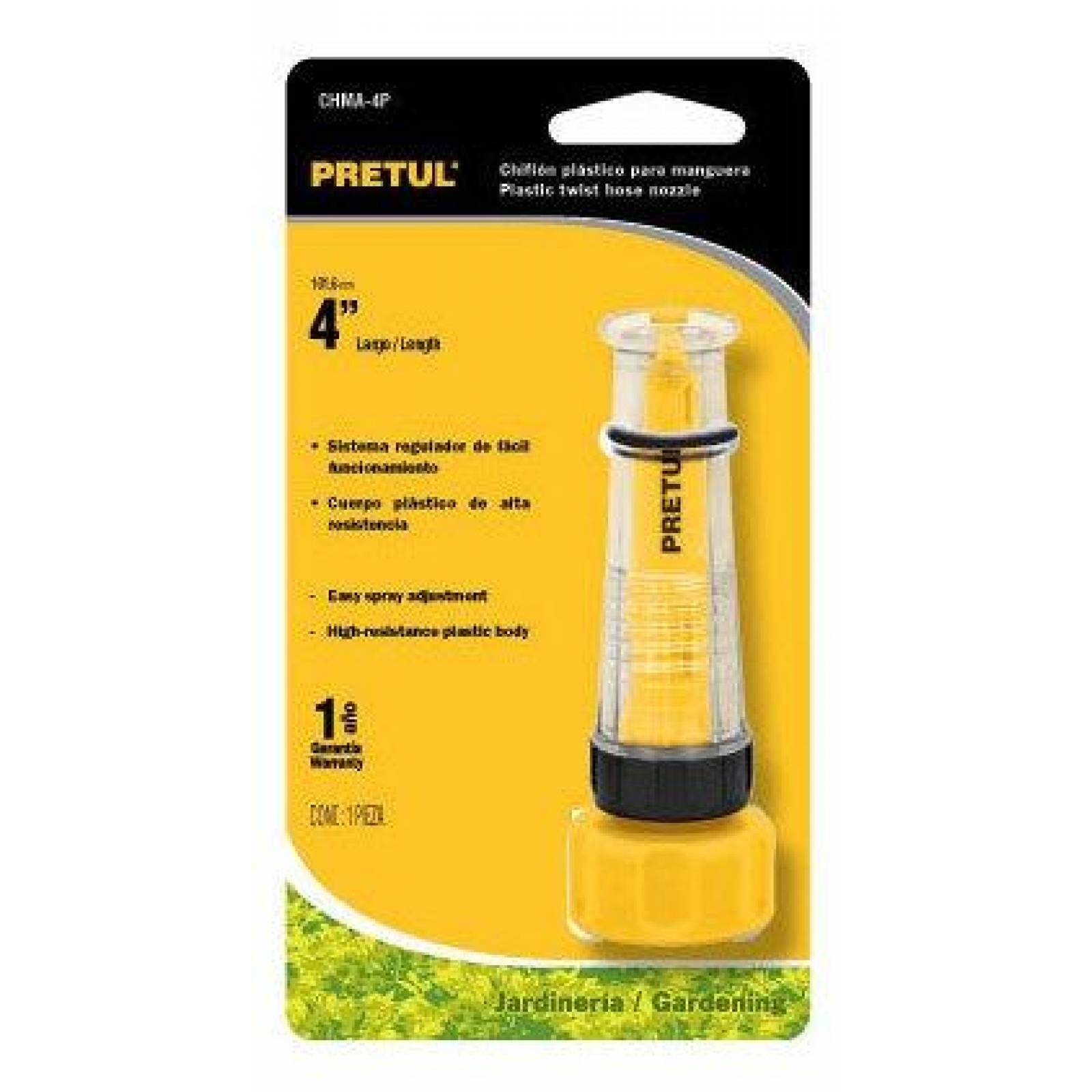 Chiflon De Plastico Para Manguera 4' Pretul 