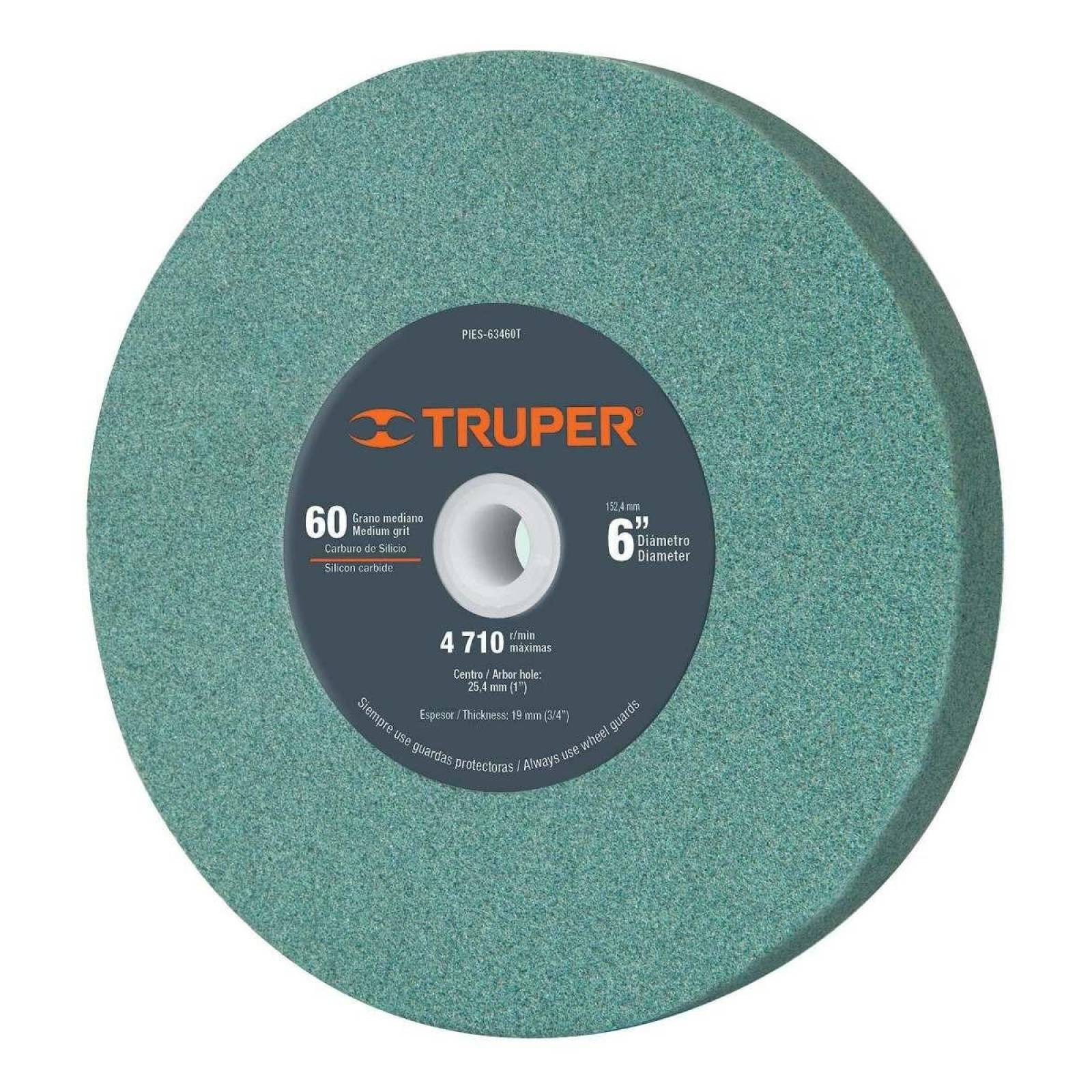 Piedra Para Esmeril 6x3/4' Carburo De Silicio Truper 
