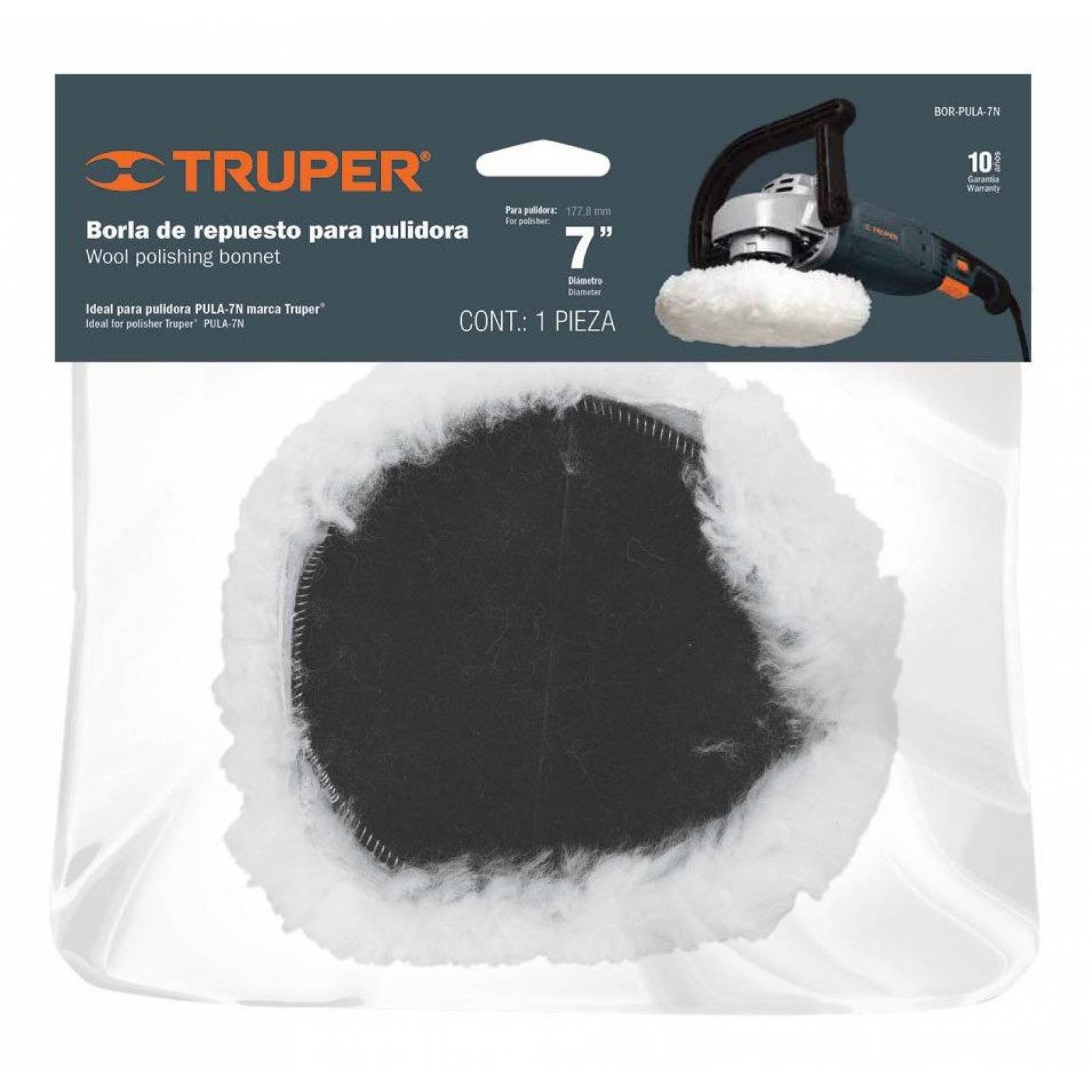 Borla De Repuesto Para Pulidora Pula-7n Truper 