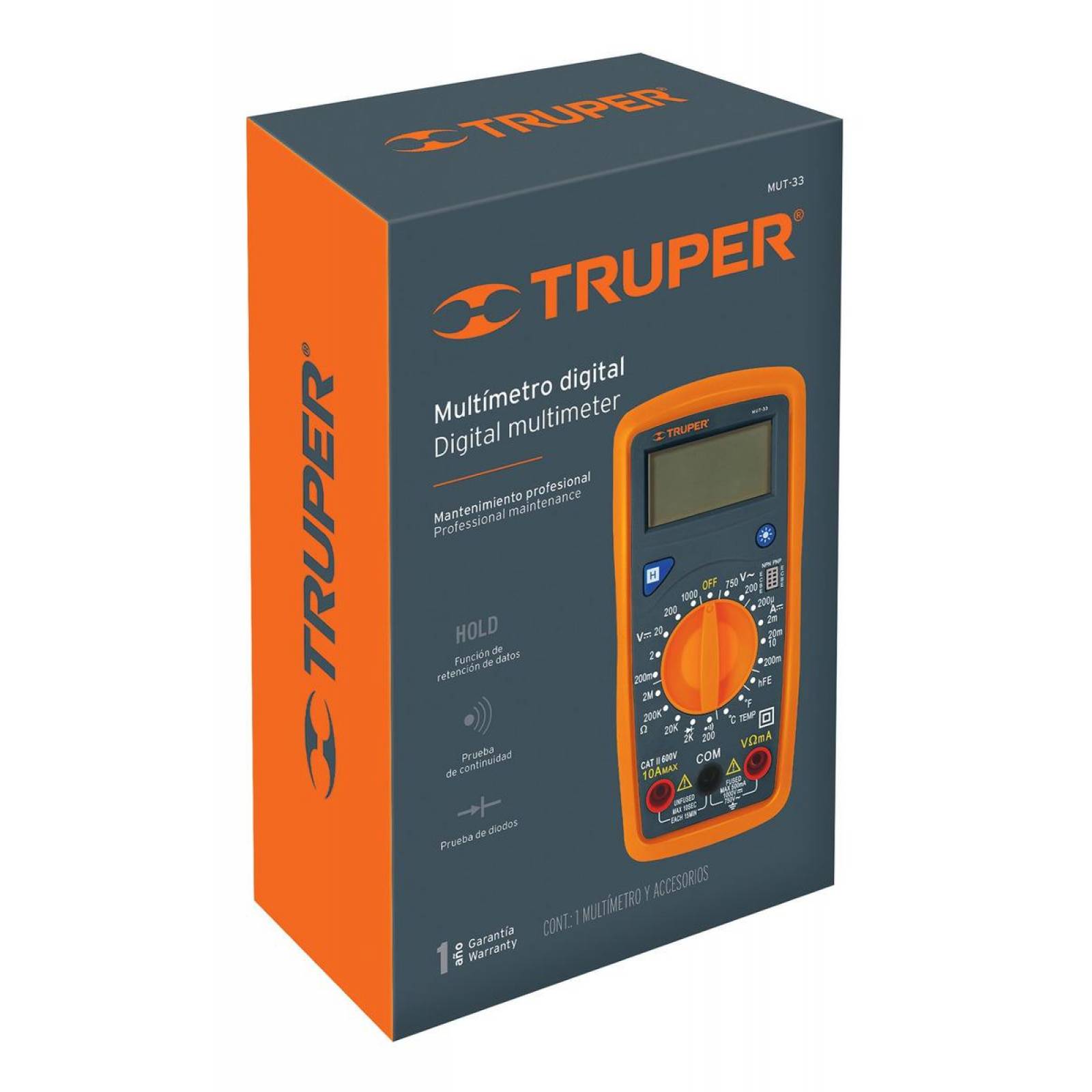 Multímetro Digital Profesional Truper 