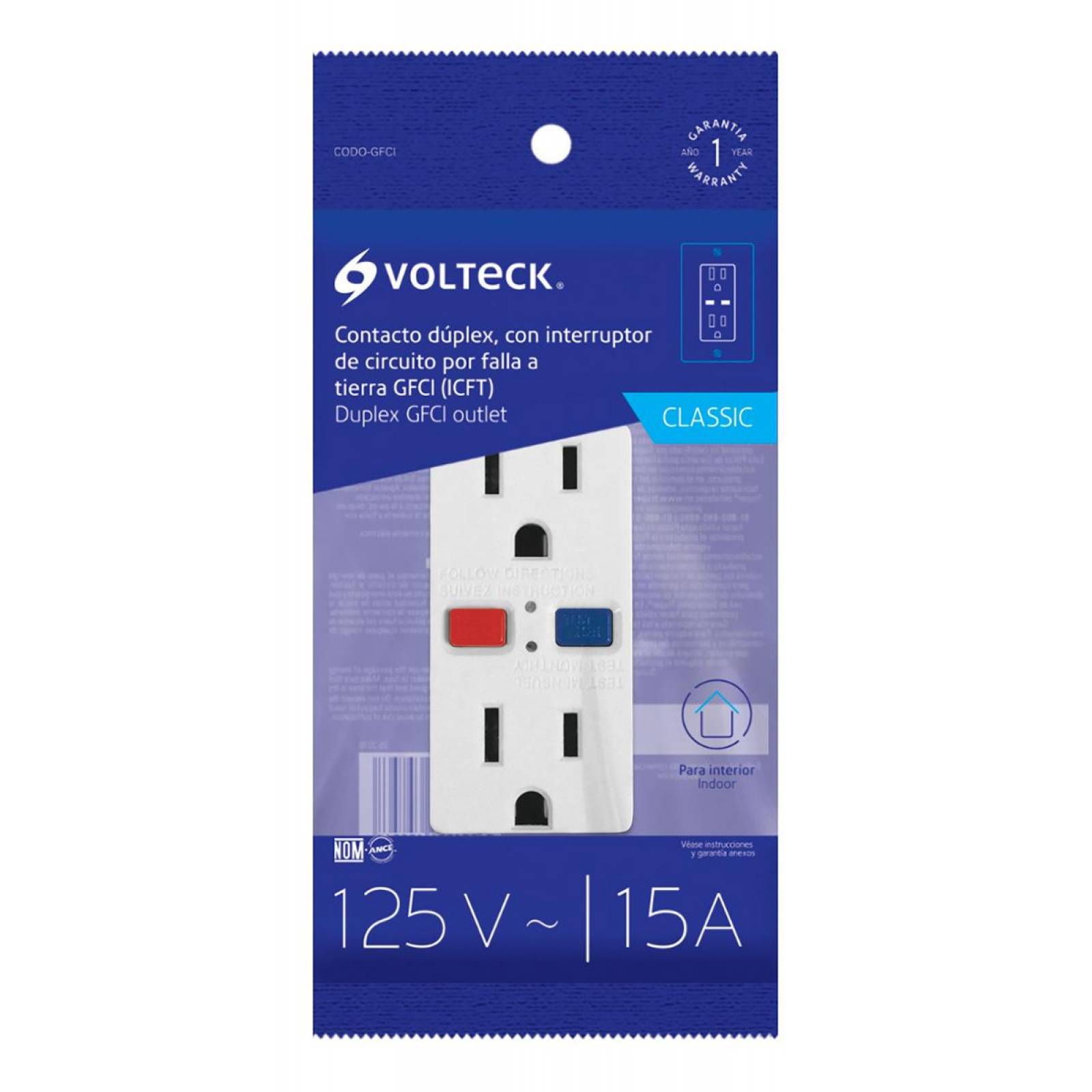 Contacto Dúplex Falla A Tierra Gfci (icft) Cl Volteck 