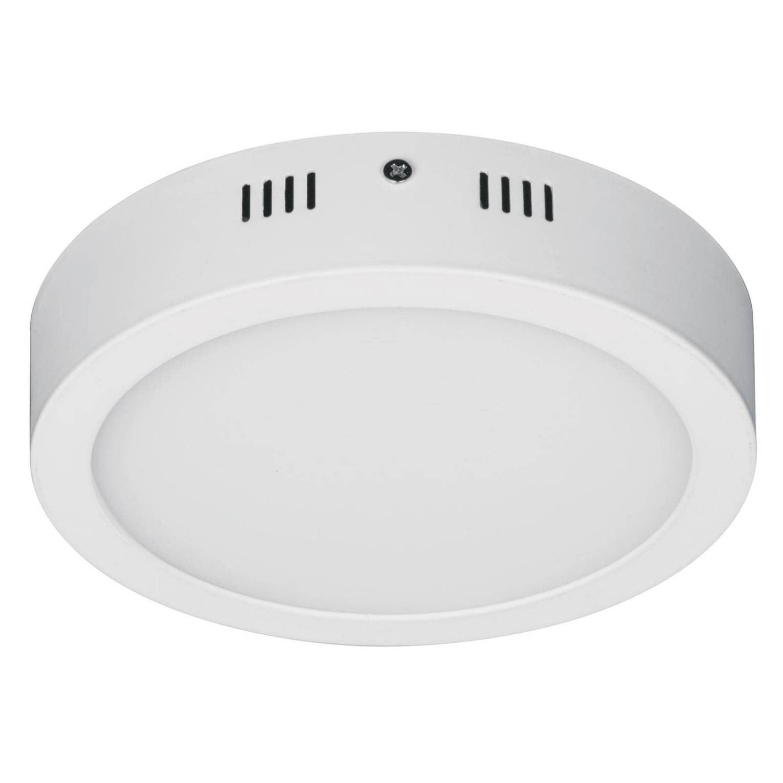 Luminario LED tipo plafón 12 W, redondo, luz de día, blanco 