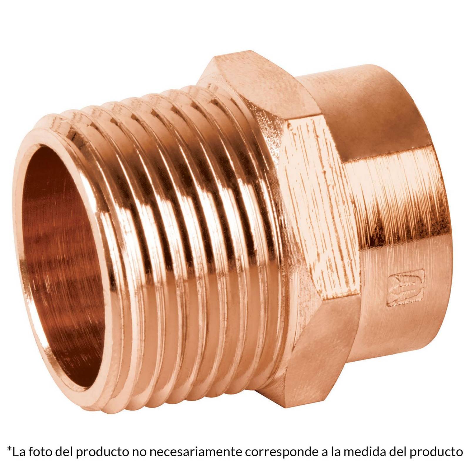 Conector De Cobre Rosca Exterior 1/2' Foset 