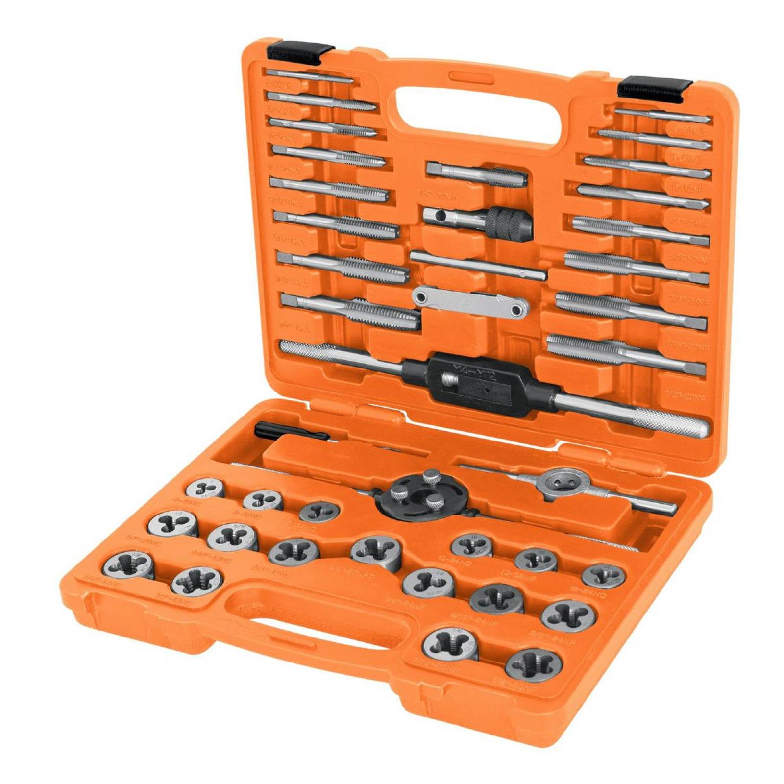 Juego de 40 piezas de machuelos y tarrajas, Truper 