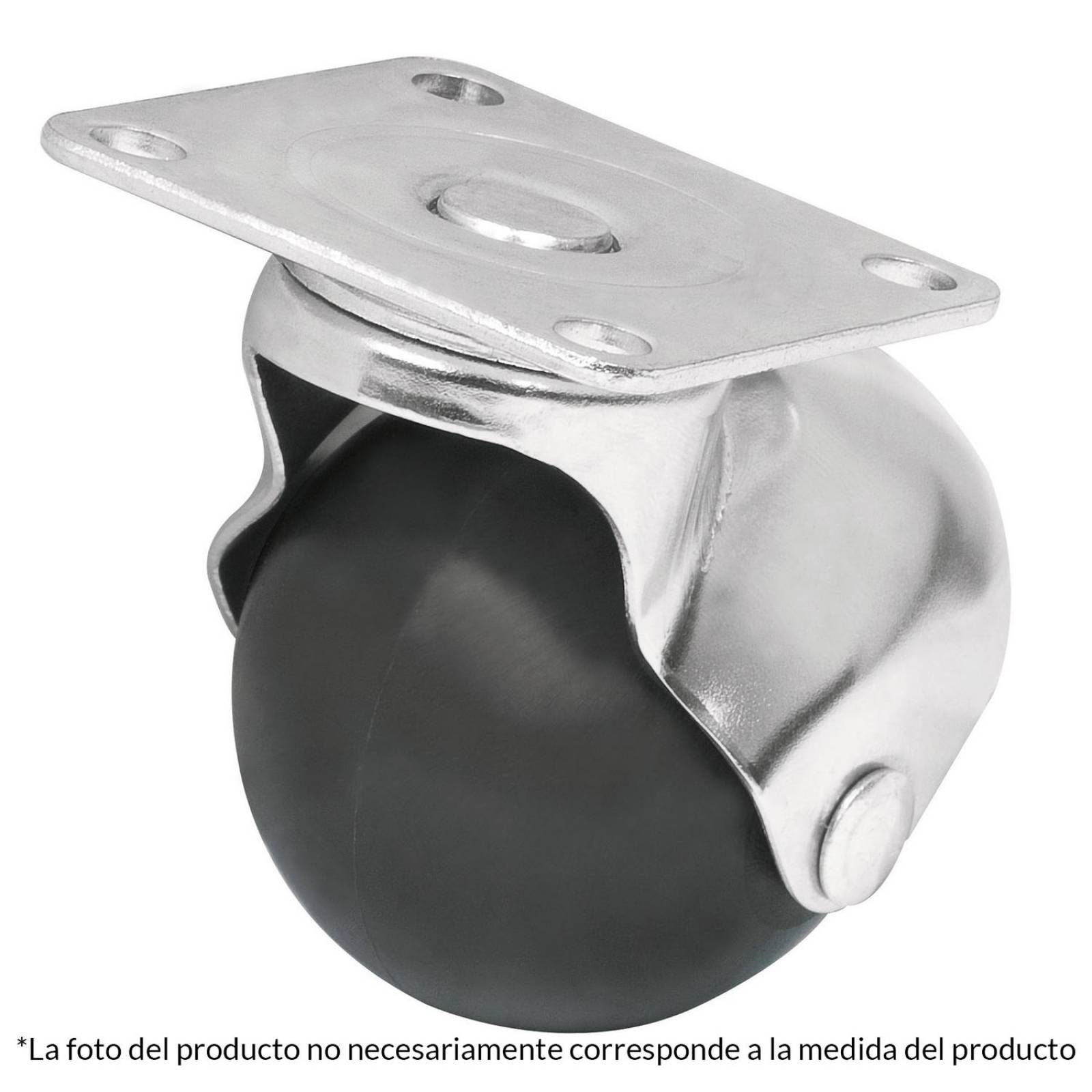 Rodaja Esférica 40 Mm Con Placa Fiero 