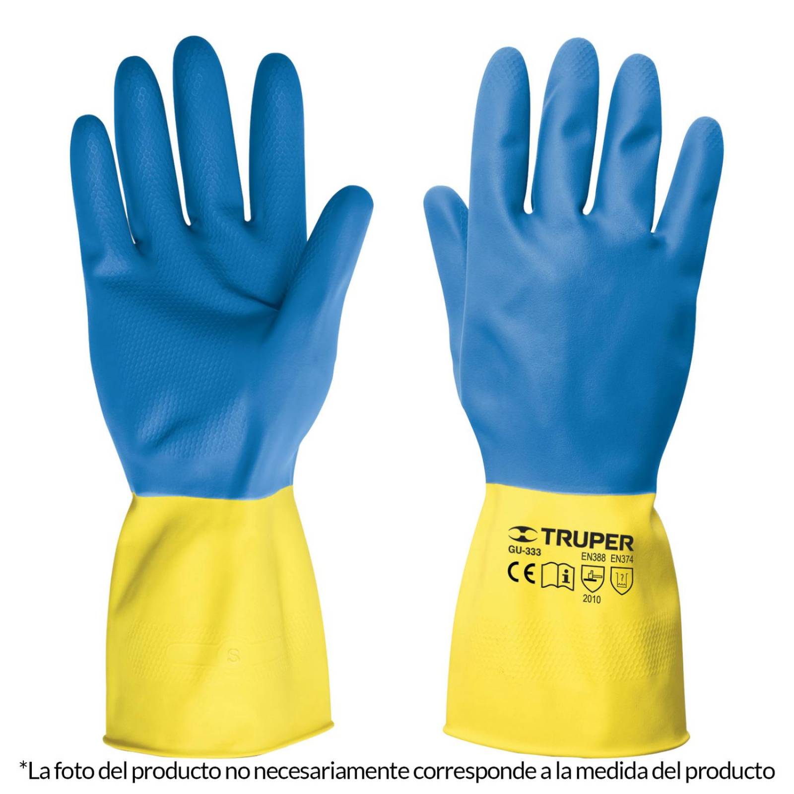 Guantes De Latex Para Limpieza Medianos Reforzados 