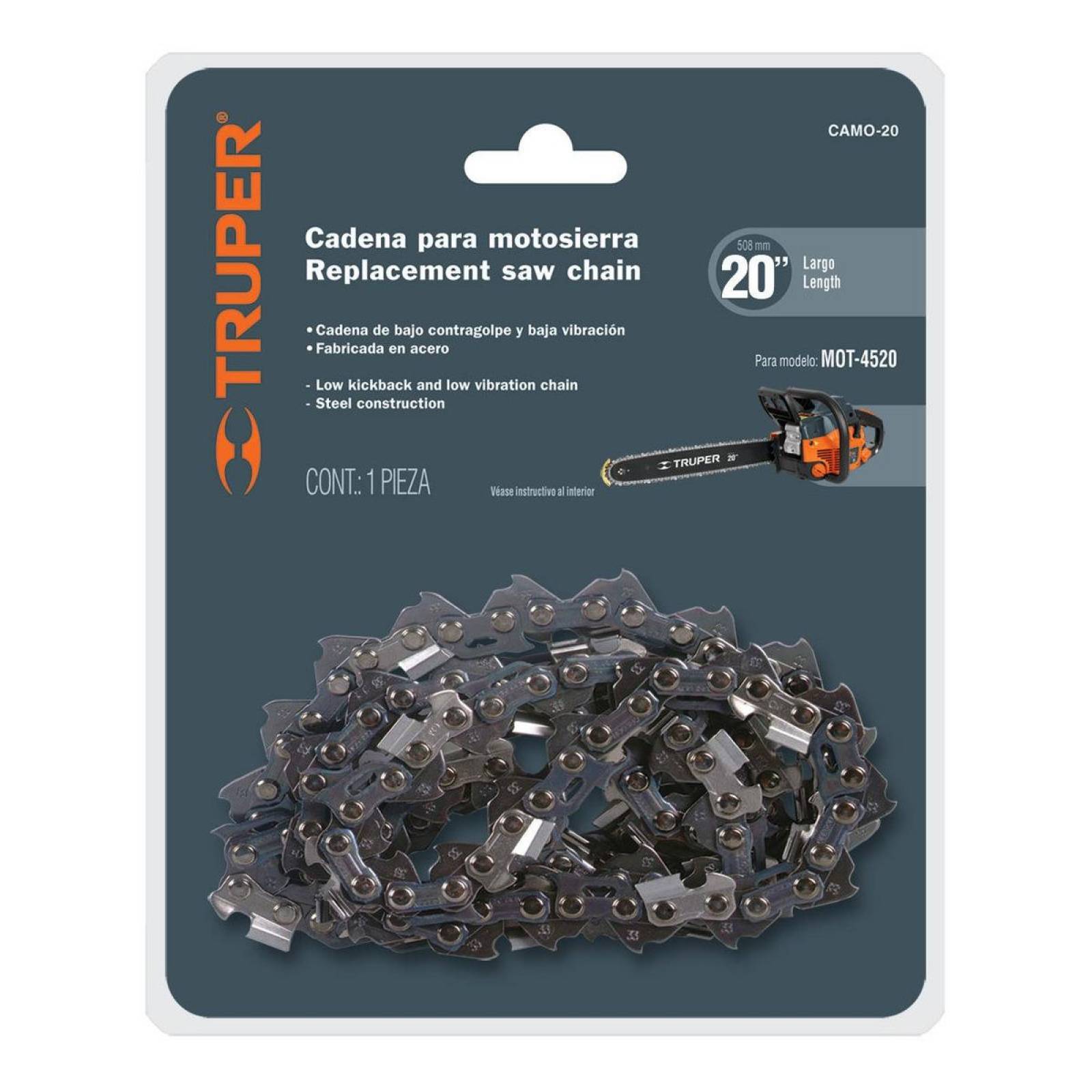 Cadena De Repuesto Para Motosierra 20' Truper