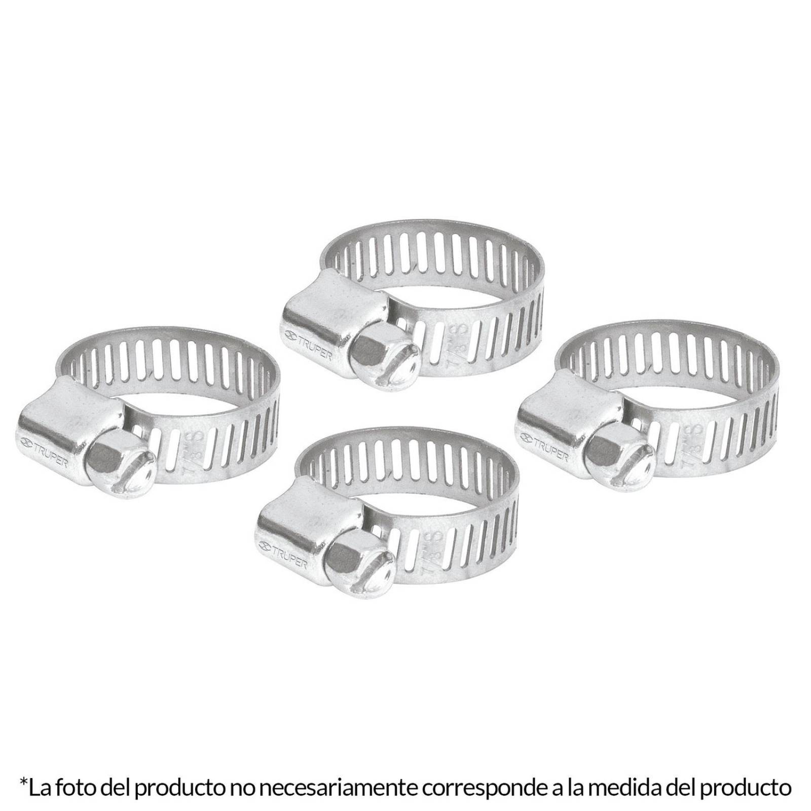 Bolsa c/2 abrazaderas sin fin # 10, 3/4 - 1-1/16", Truper 