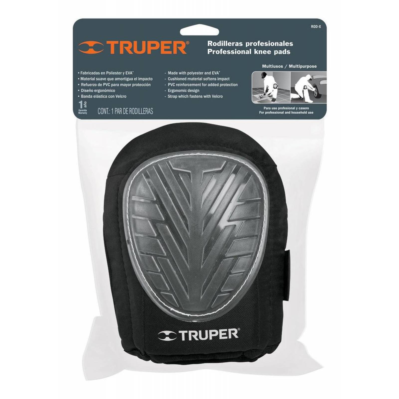 Rodilleras de gel y EVA con correa antideslizante, Truper 